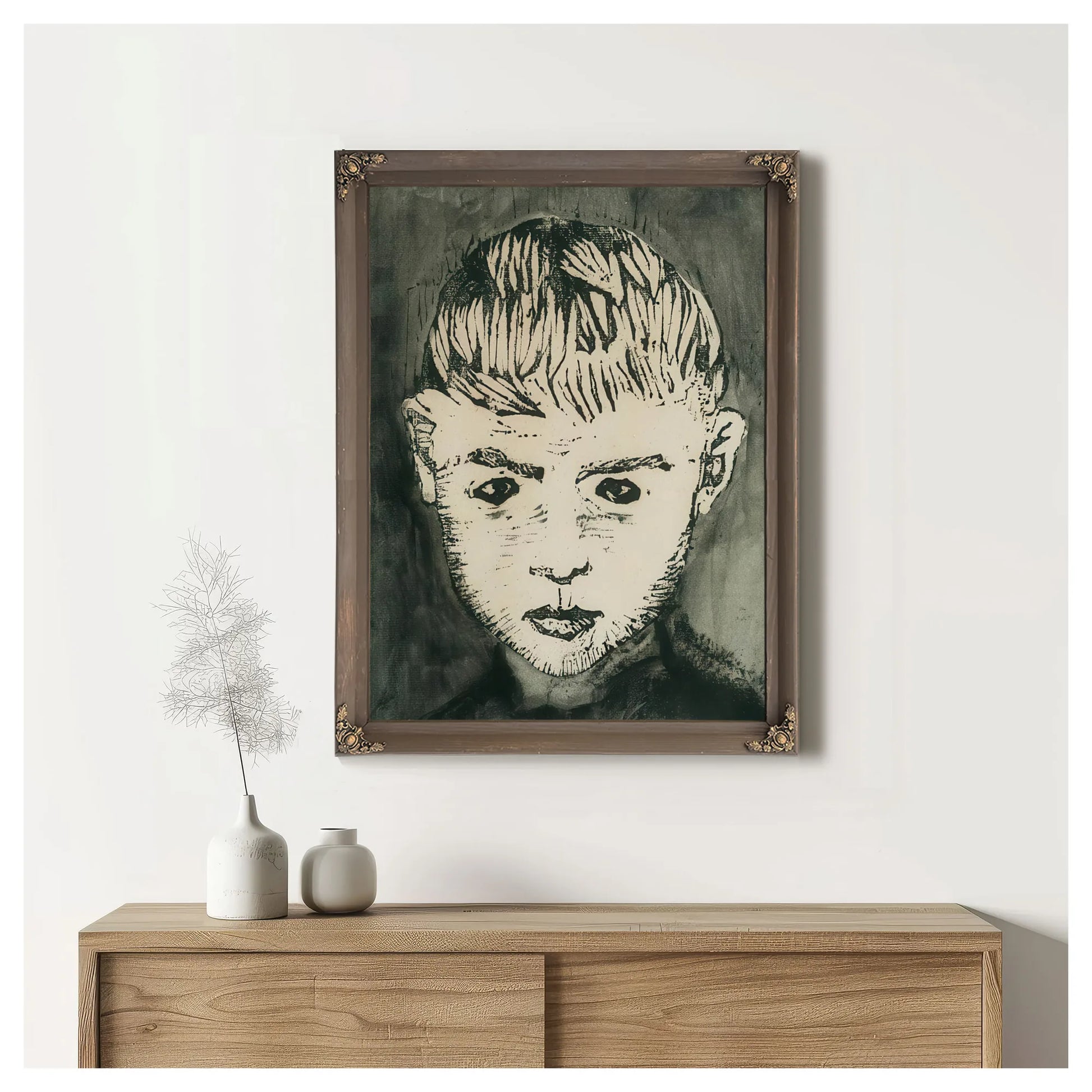 Boy's Head By Nicolai Astrup Fine Art Print