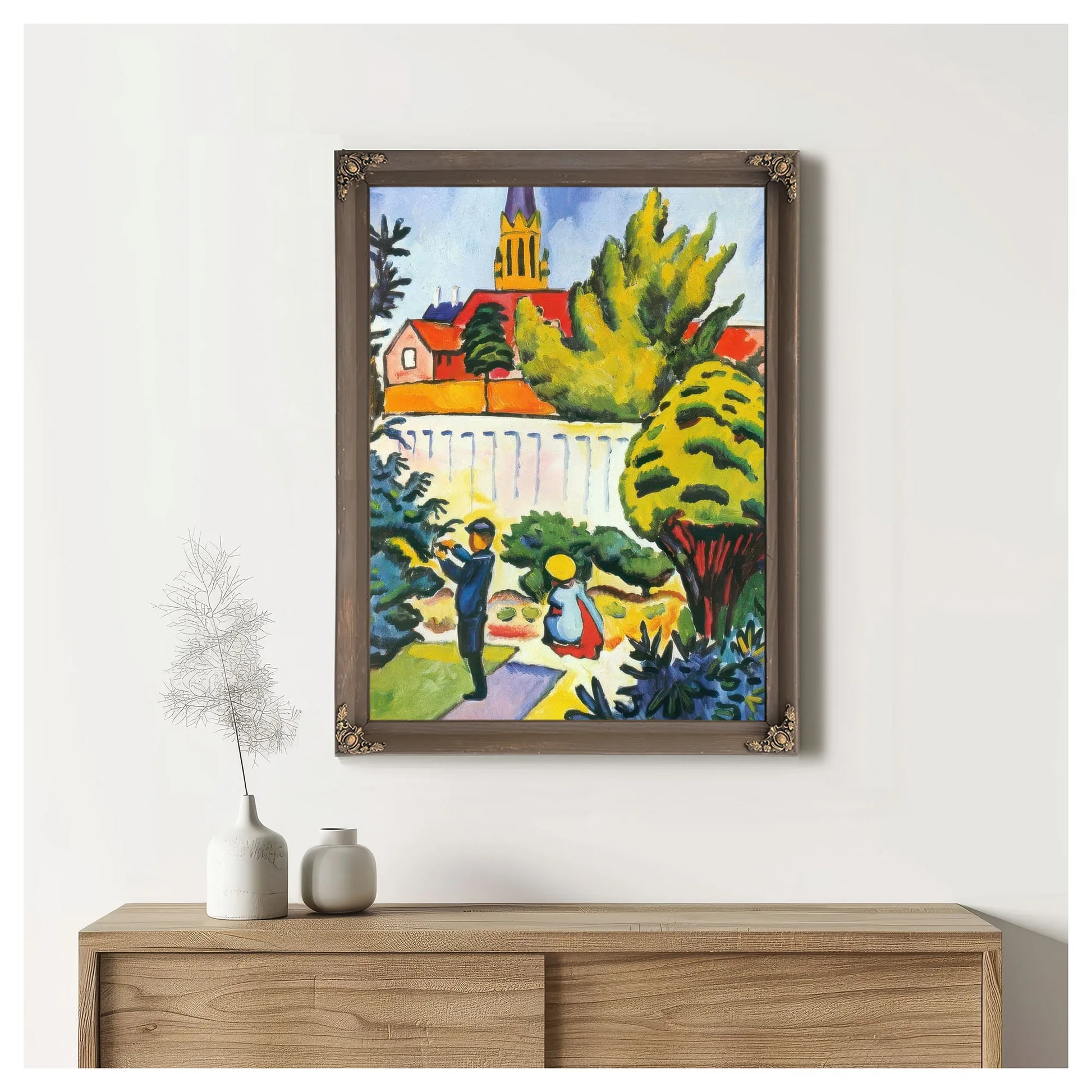 Children In A Park By August Macke Fine Art Print