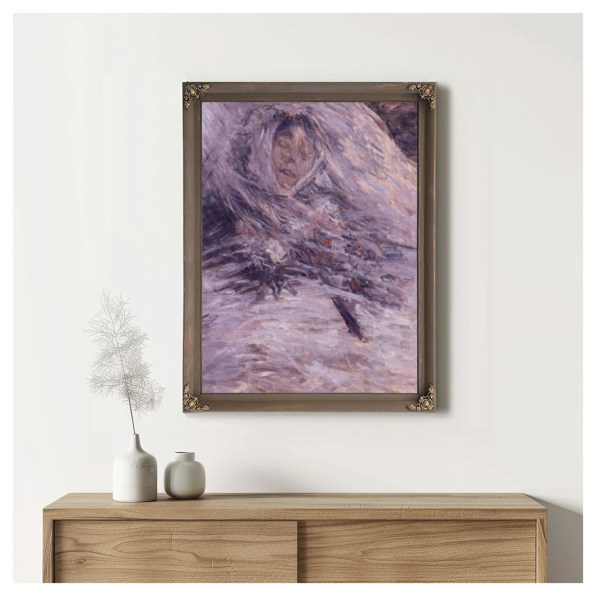Camille Monet Sur Son Lit De Mort 2 By Claude Monet Fine Art Print