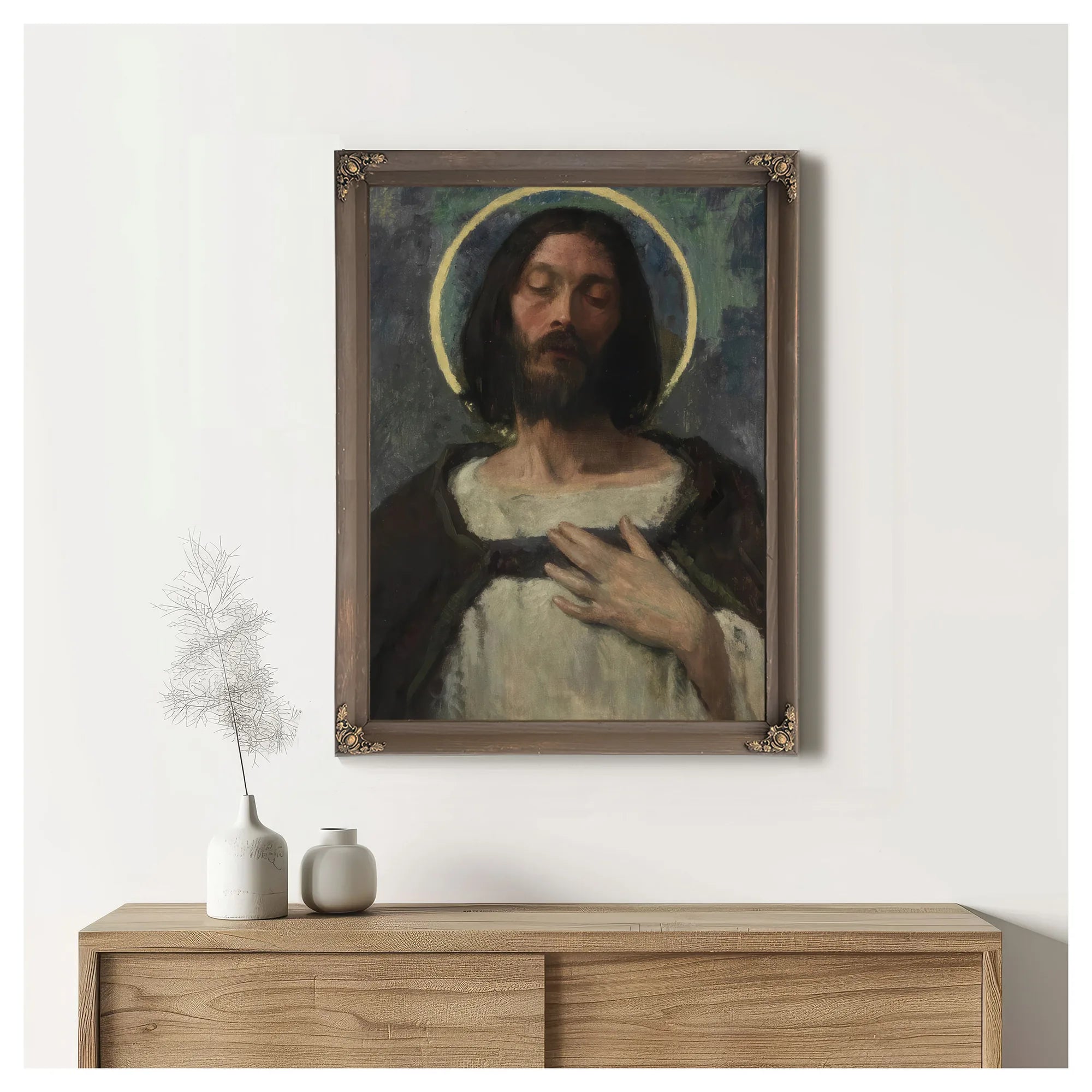 Christ By Gari Melchers Fine Art Print
