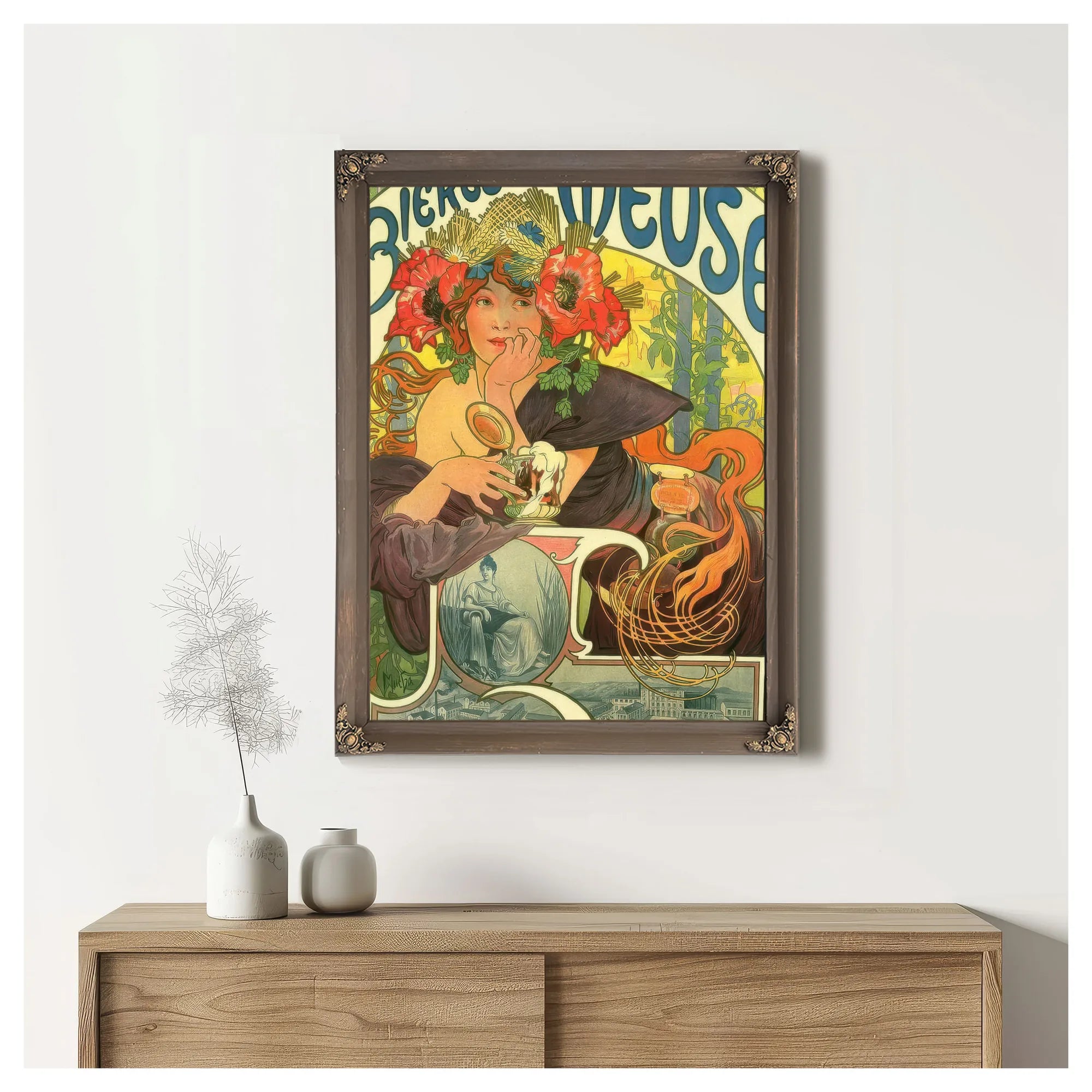 Bieres De La Meuse By Alphonse Mucha Fine Art Print