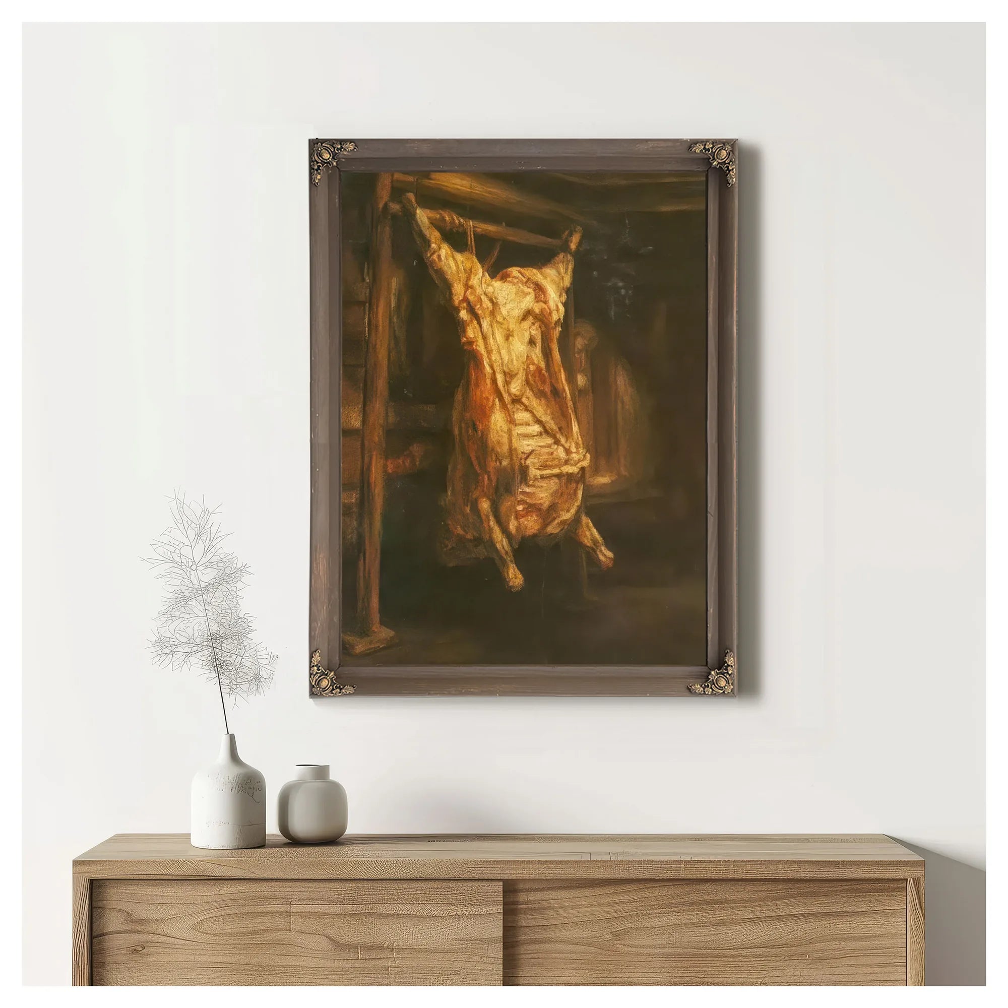 The Slaughtered Ox 1655 By Rembrandt Fine Art Print