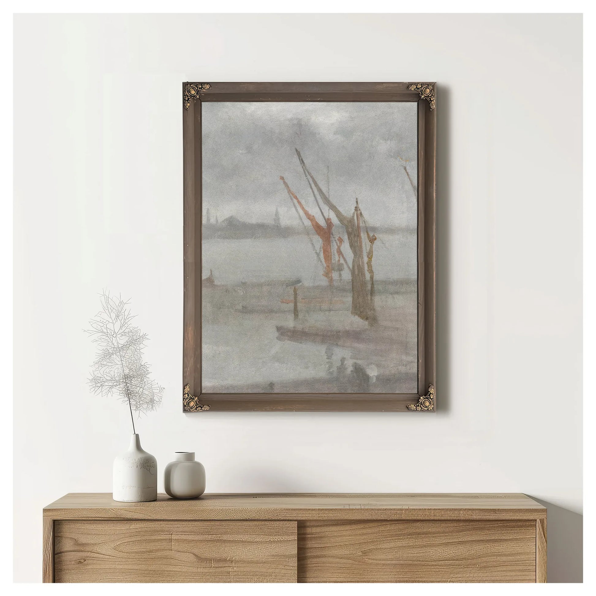 Grey And Silver Chelsea Wharf 1868 By James McNeill Whistler Fine Art Print