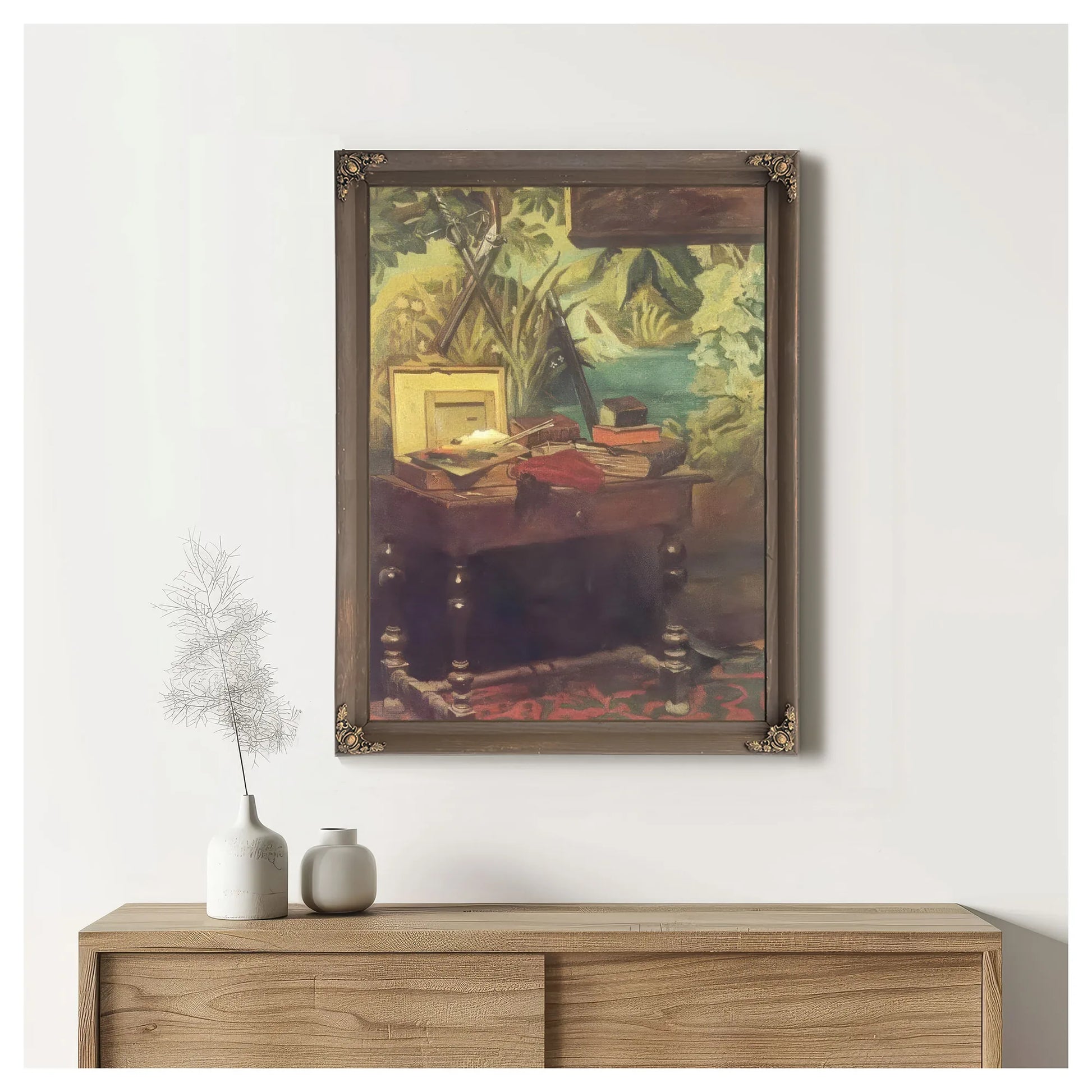 In The Studio 1861 By Claude Monet Fine Art Print