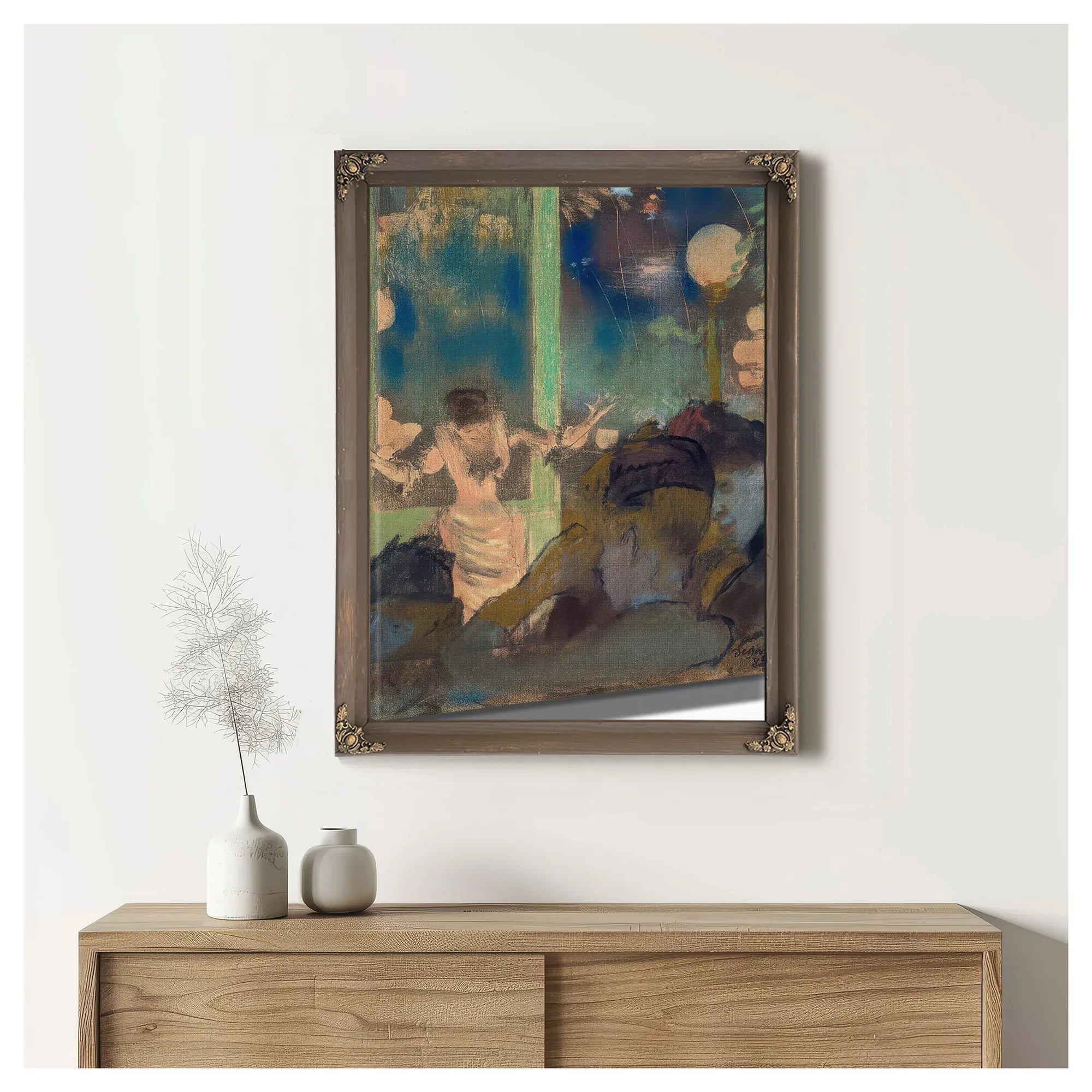 Mademoiselle Be Cat At The Cafe Des Ambassadeurs 1 1 By Edgar Degas Fine Art Print