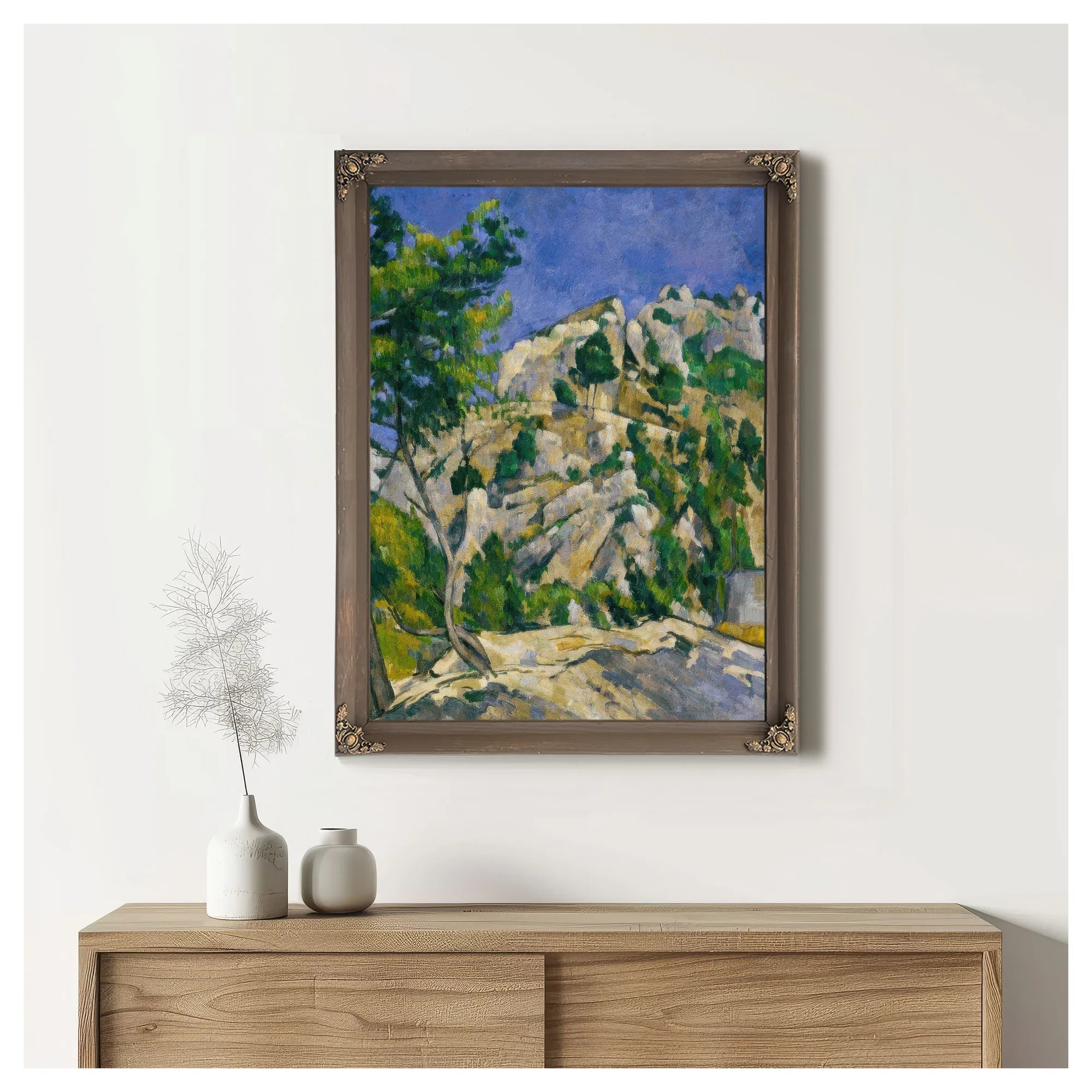 Bottom Of The Ravine By Paul Cezanne Fine Art Print