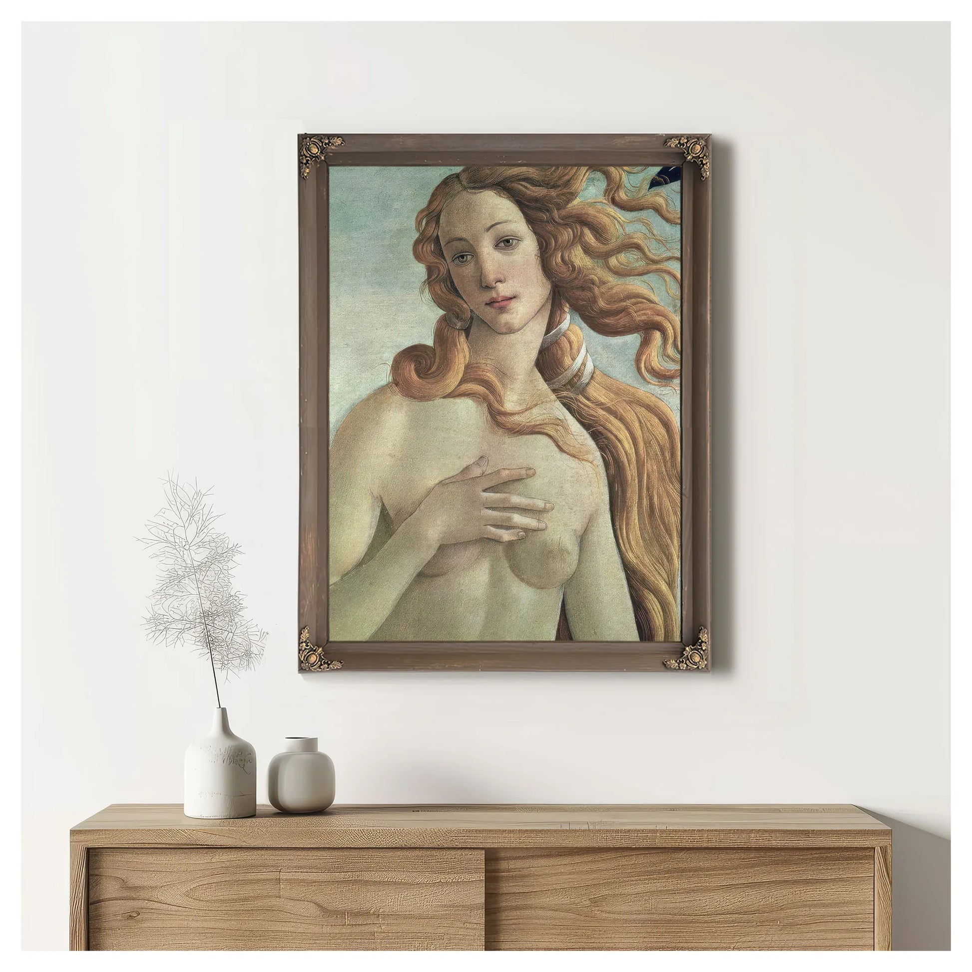 Venus Detail From The Birth Of Venus By Sandro Botticelli Fine Art Print