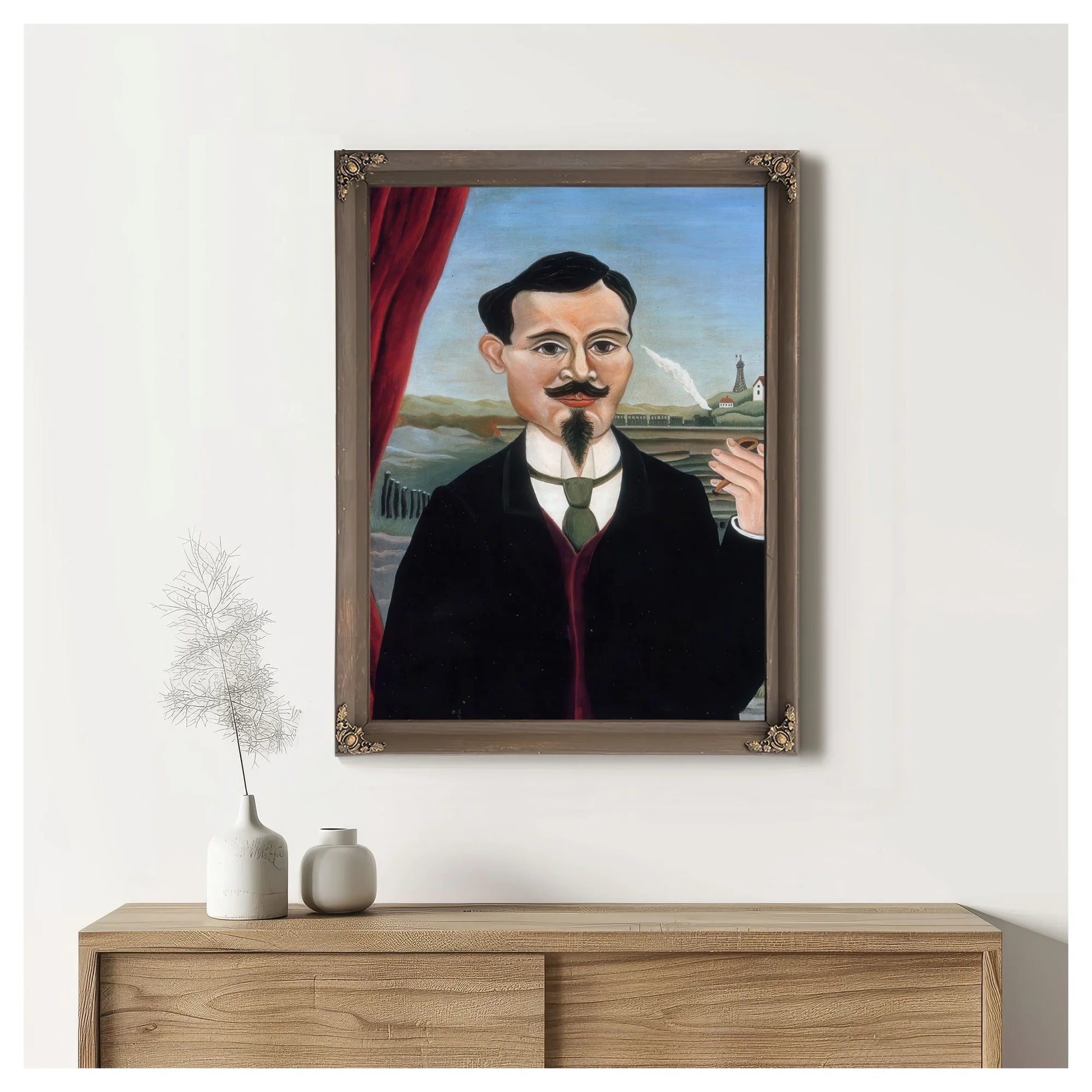 Portrait Of Leon Paul Fargue By Henri Rousseau Fine Art Print