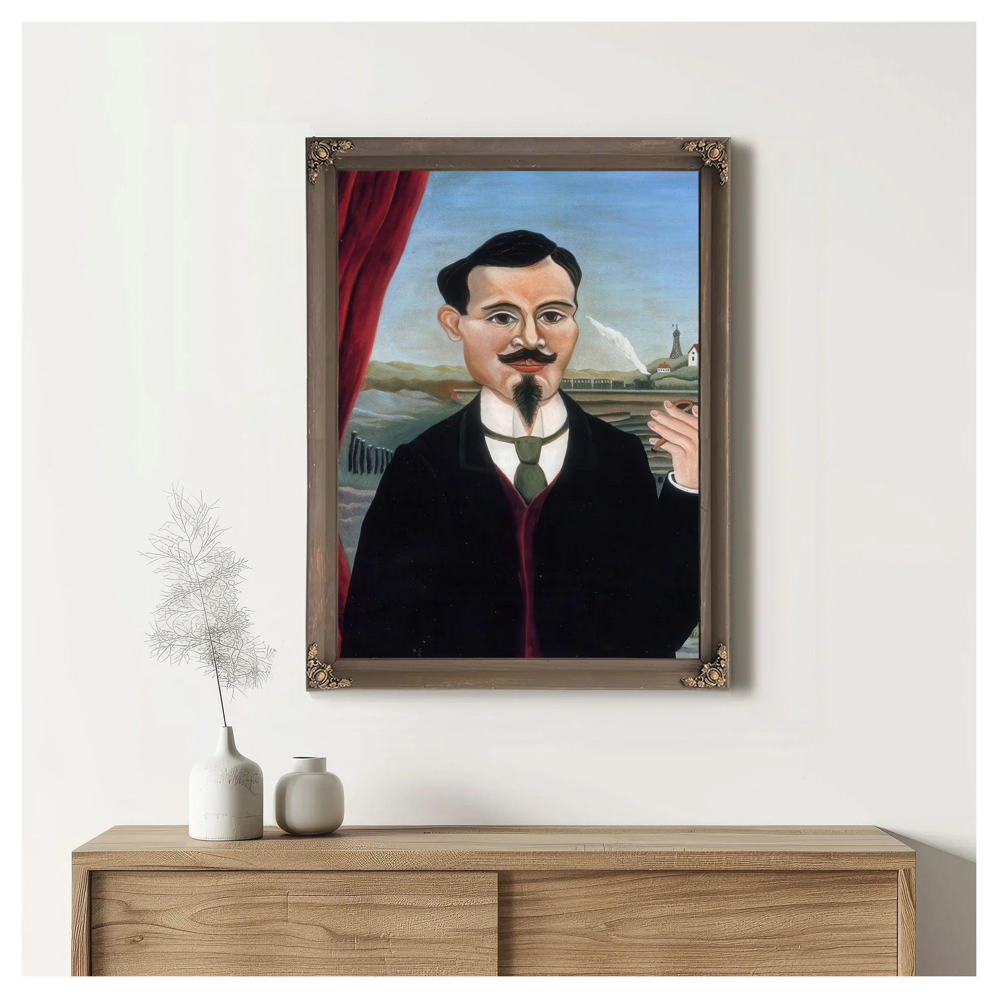 Portrait Of Leon Paul Fargue By Henri Rousseau Fine Art Print