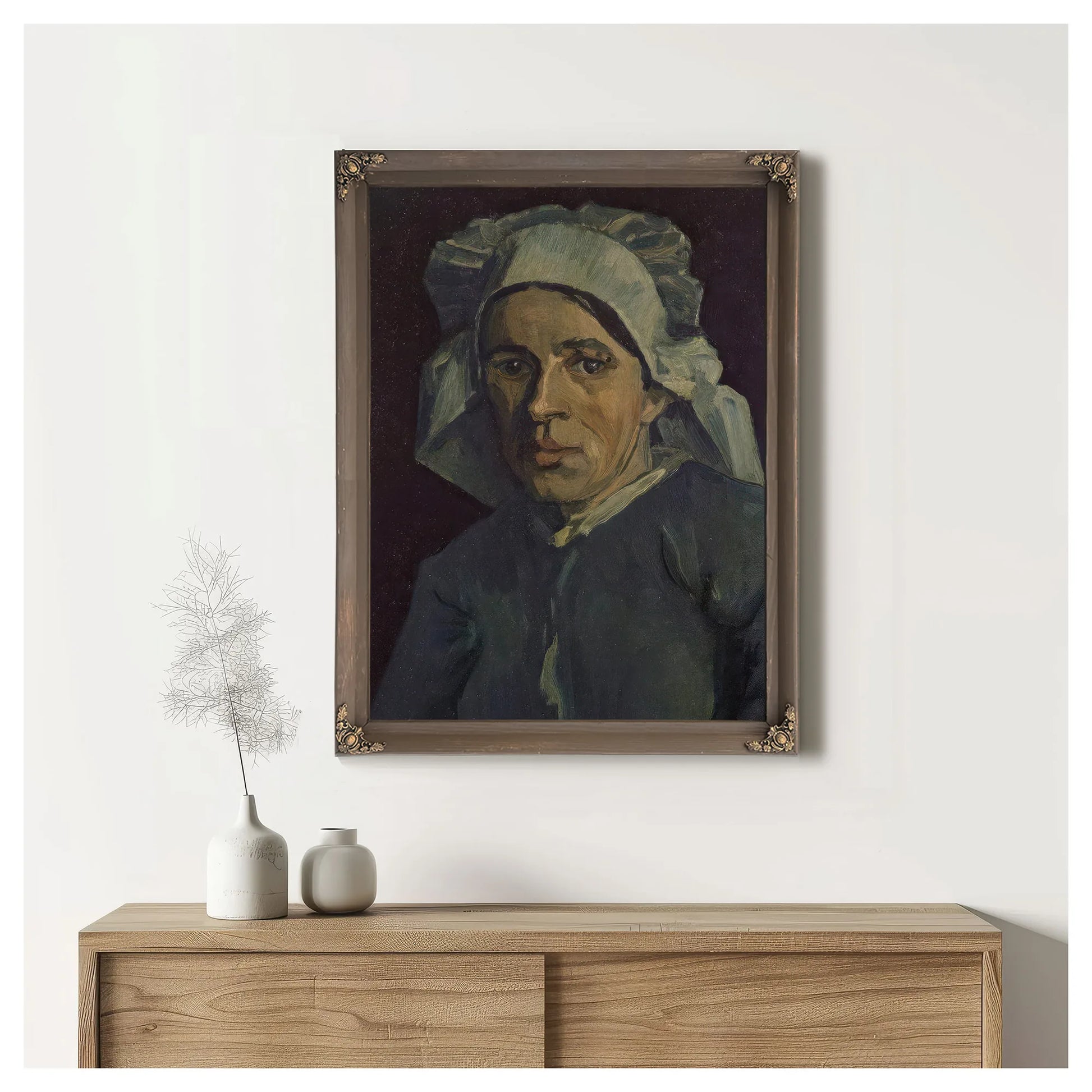 Head Of A Woman By Vincent Van Gogh Fine Art Print