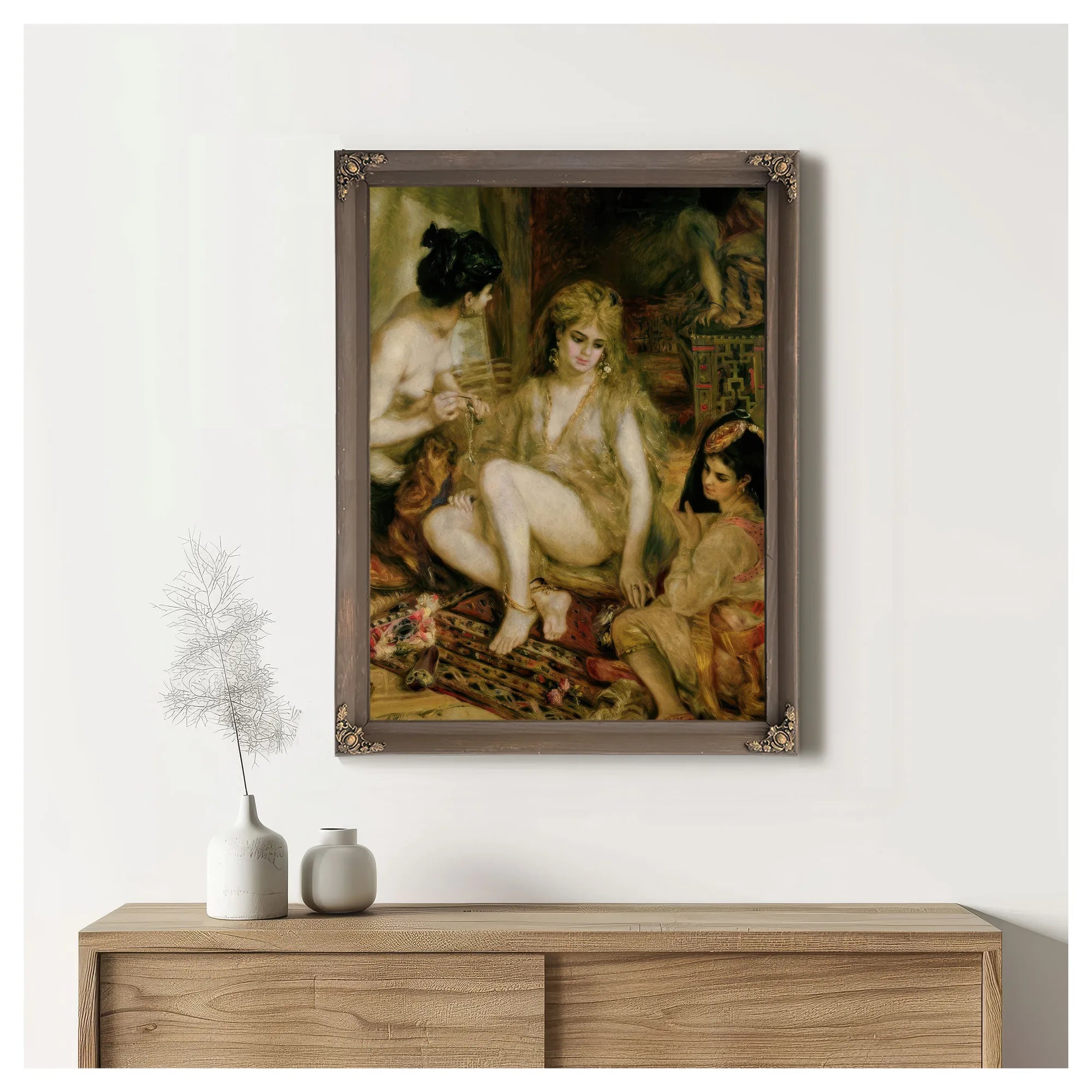 Interior Of A Harem In Montmartre, Parisian Women Dressed As Algerians By Pierre Auguste Renoir Fine Art Print