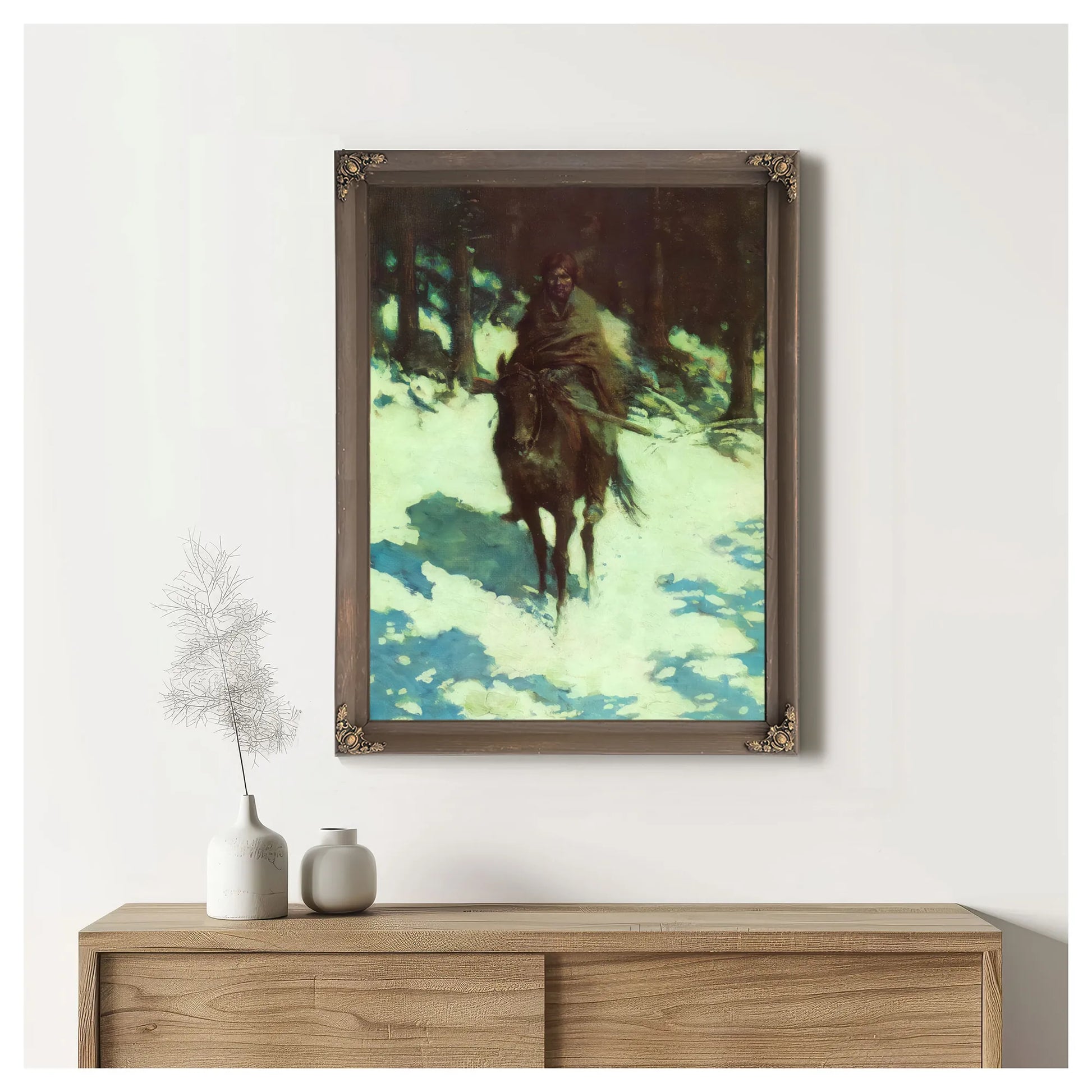 Rhe Sentinel By Frederic Remington Fine Art Print