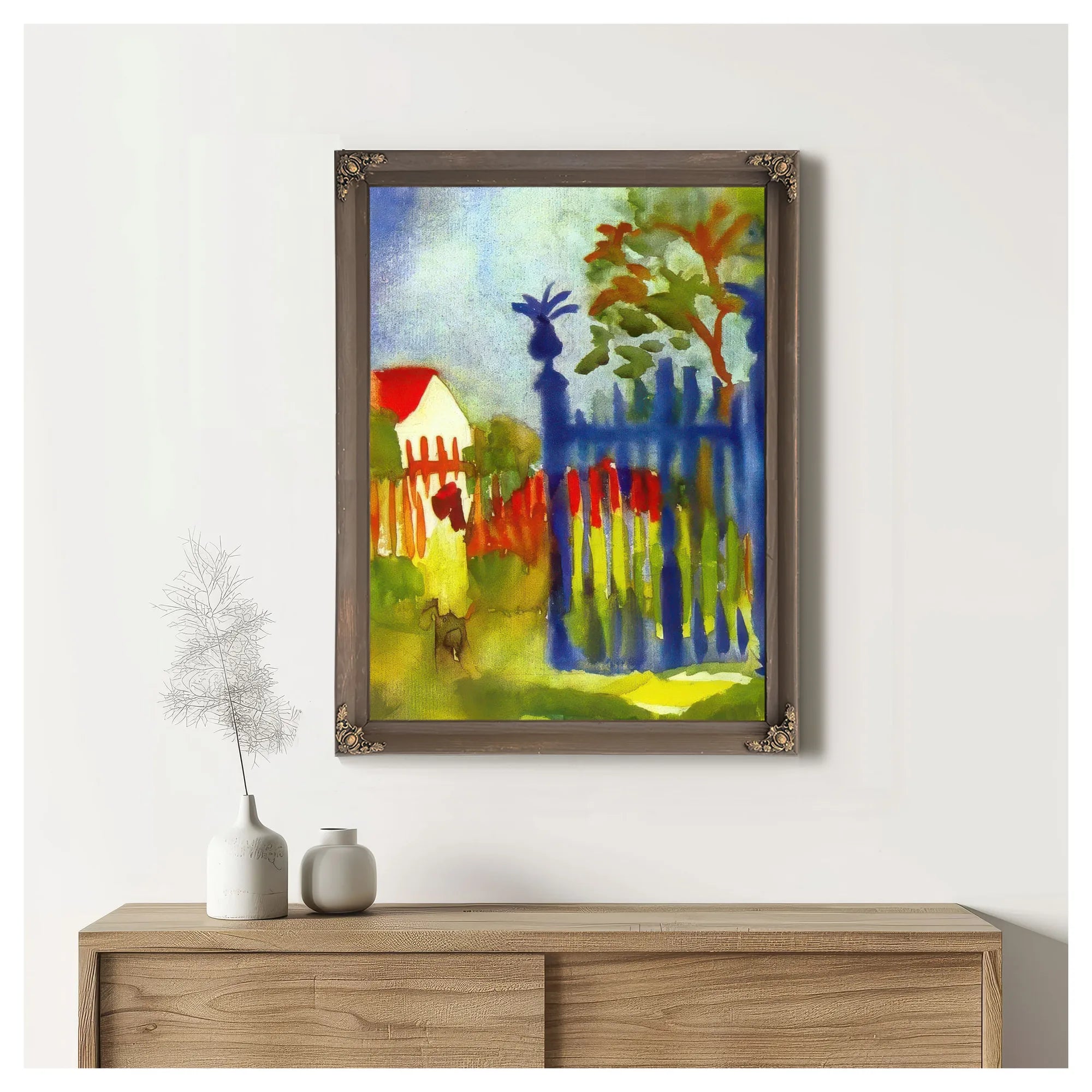 Garden Gate By August Macke Fine Art Print