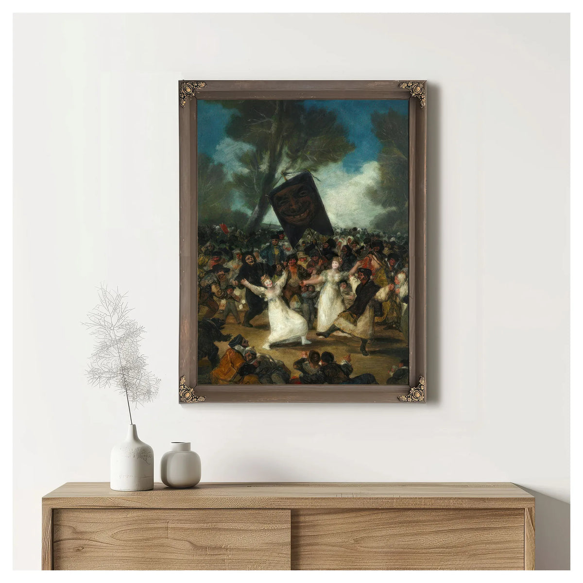 The Burial Of The Sardine Entierro De La Sardina 1812 14 82 5X62Cm Royal Academia De Bellas Artes De S By Francisco De Goya Fine Art Print