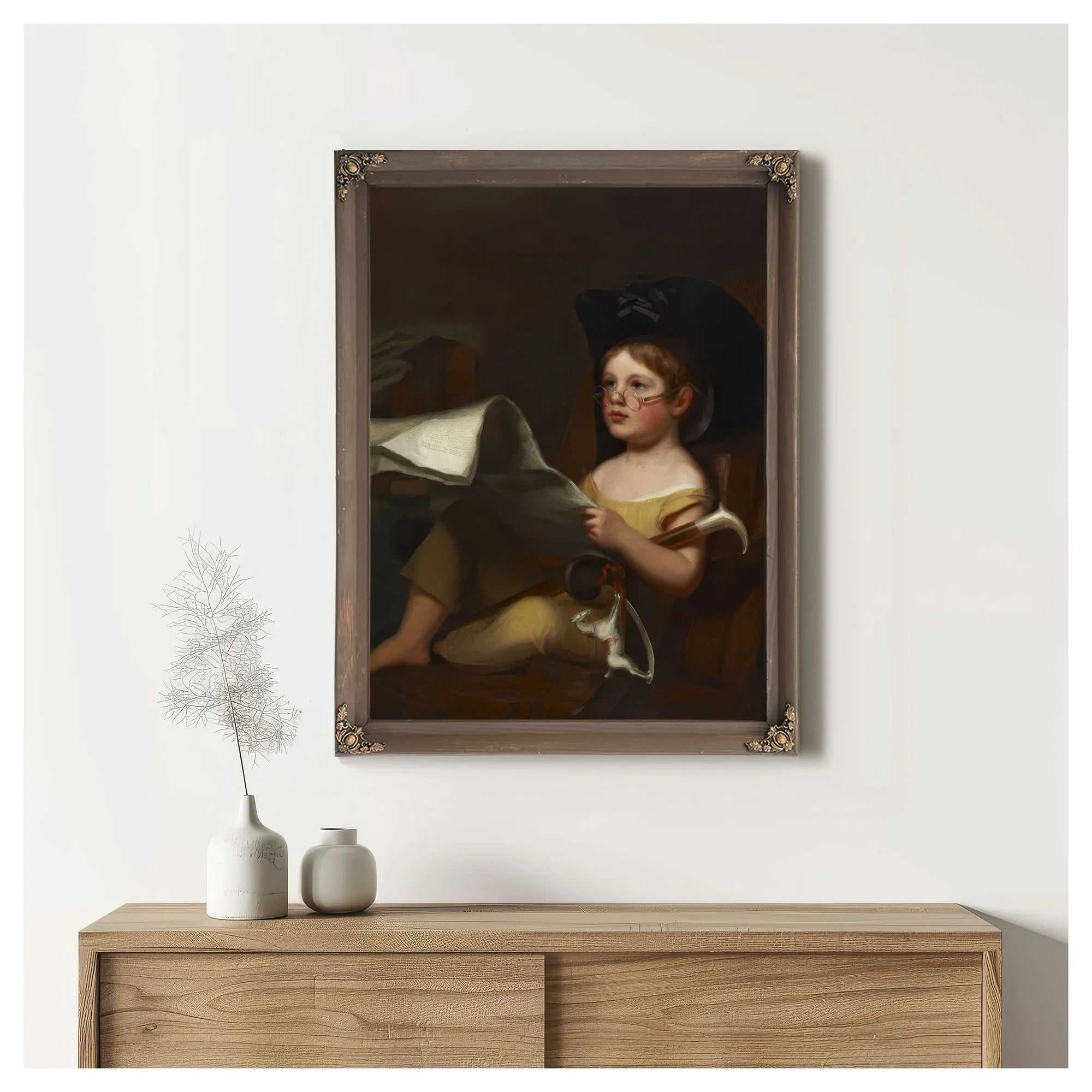Juvenile Ambition (Grandfather's Hobby) By Thomas Sully Fine Art Print