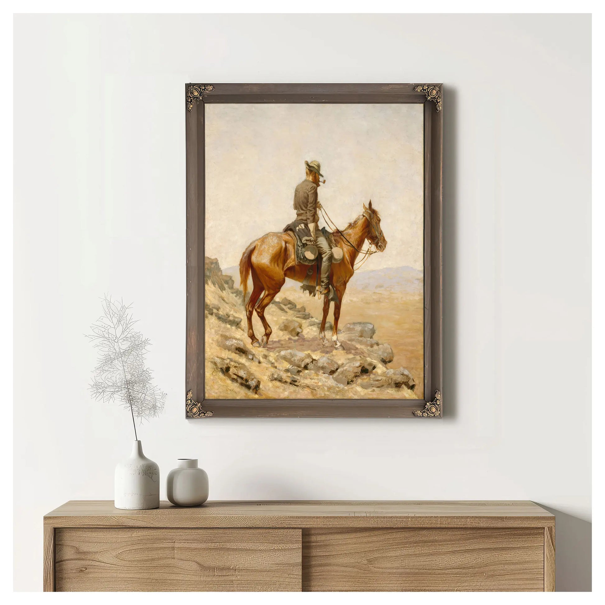 The Lookout B by Frederic Remington