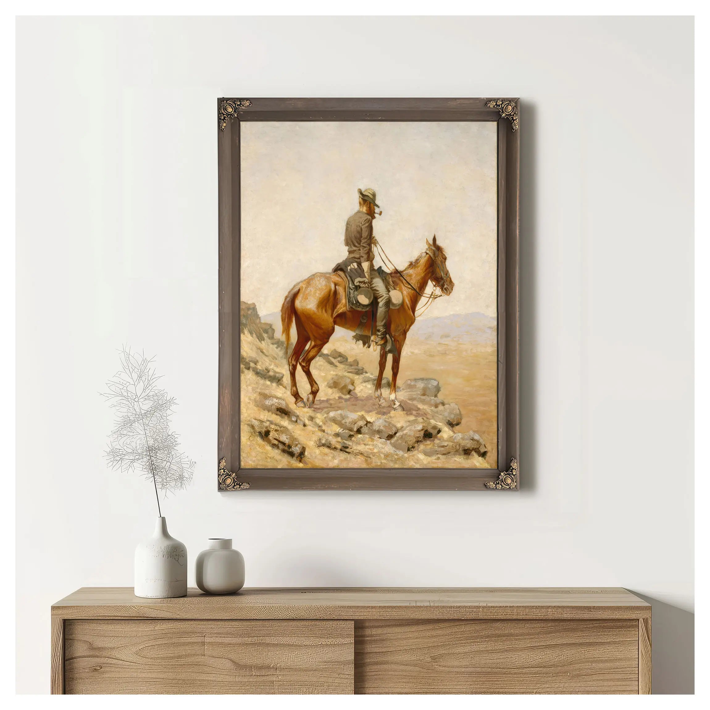 The Lookout B by Frederic Remington