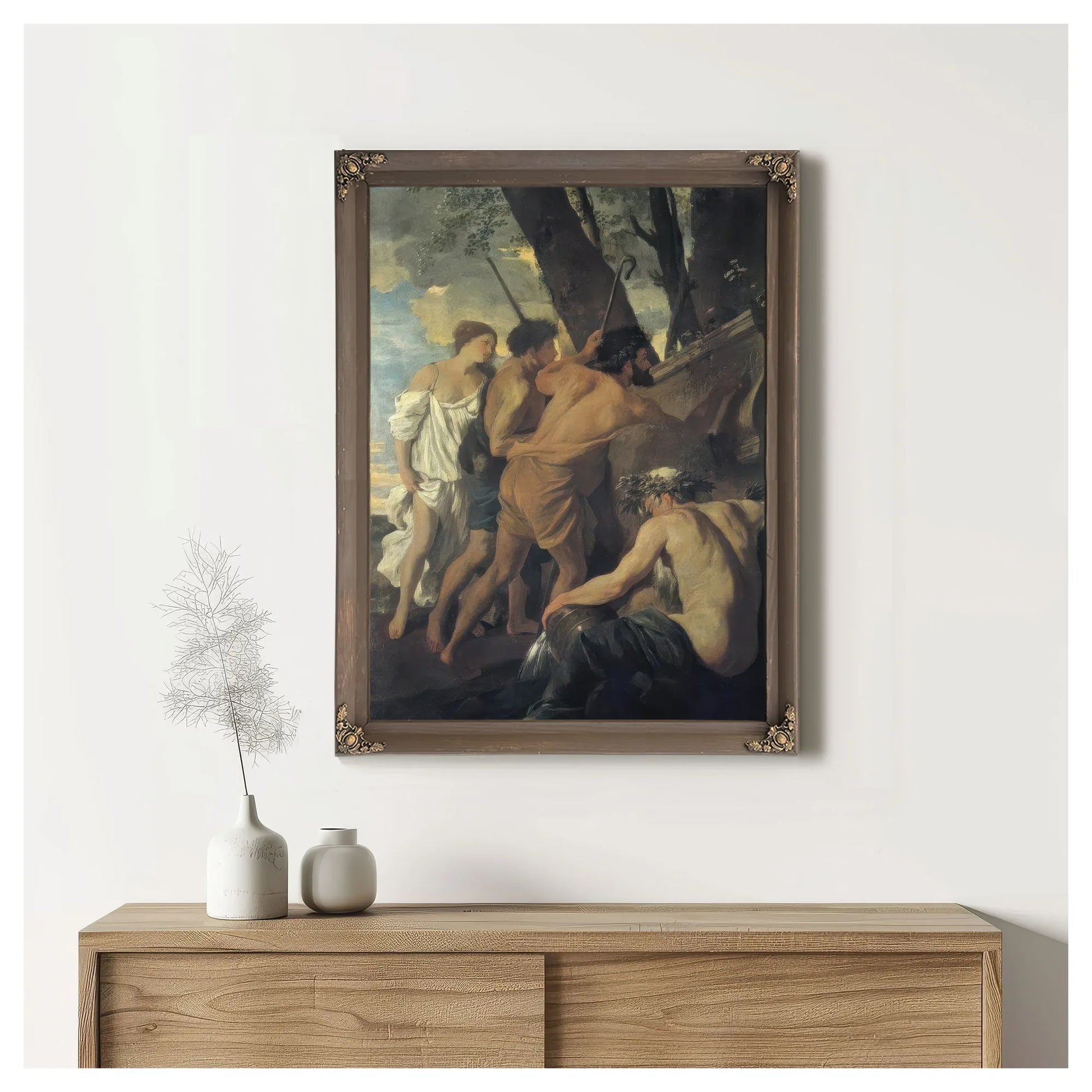 Et In Arcadio Ego (Arcadian Sheperds) I By Nicholas Poussin Fine Art Print