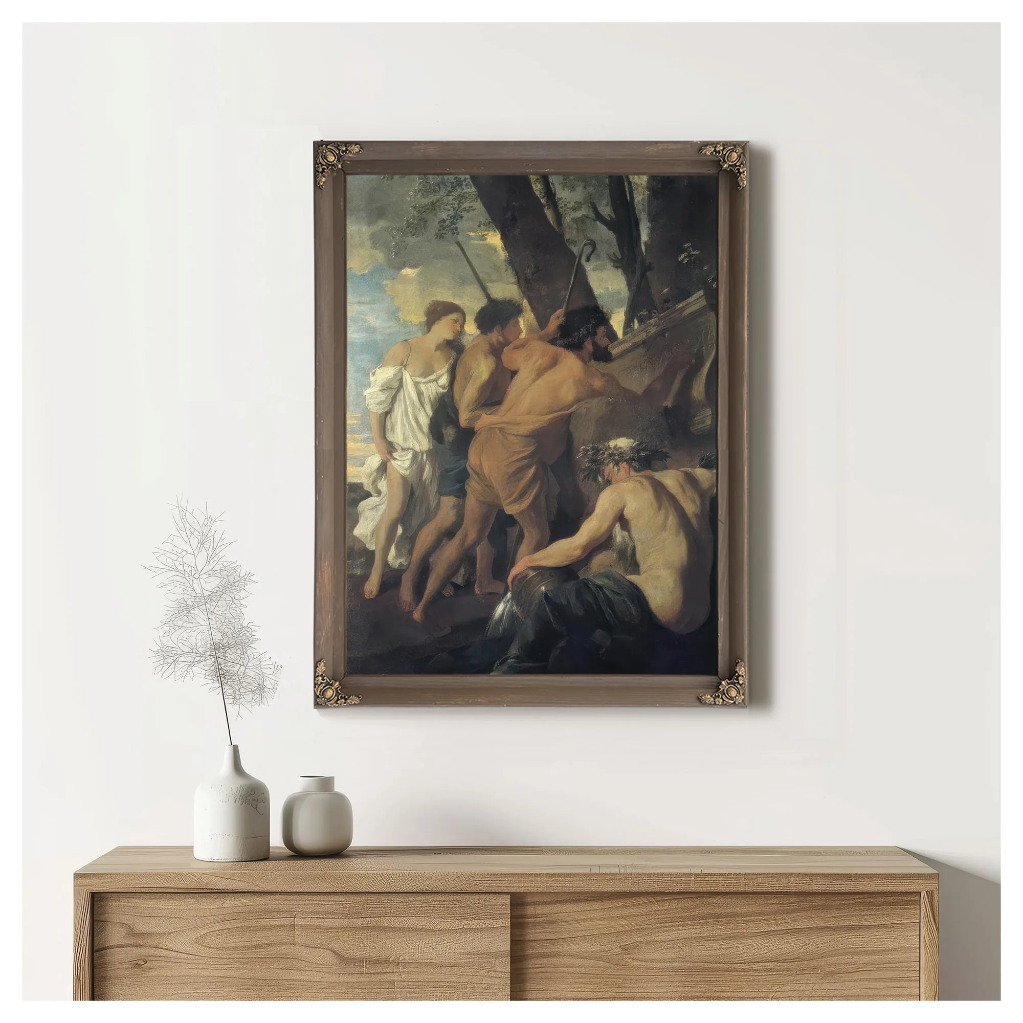 Et In Arcadio Ego (Arcadian Sheperds) I By Nicholas Poussin Fine Art Print