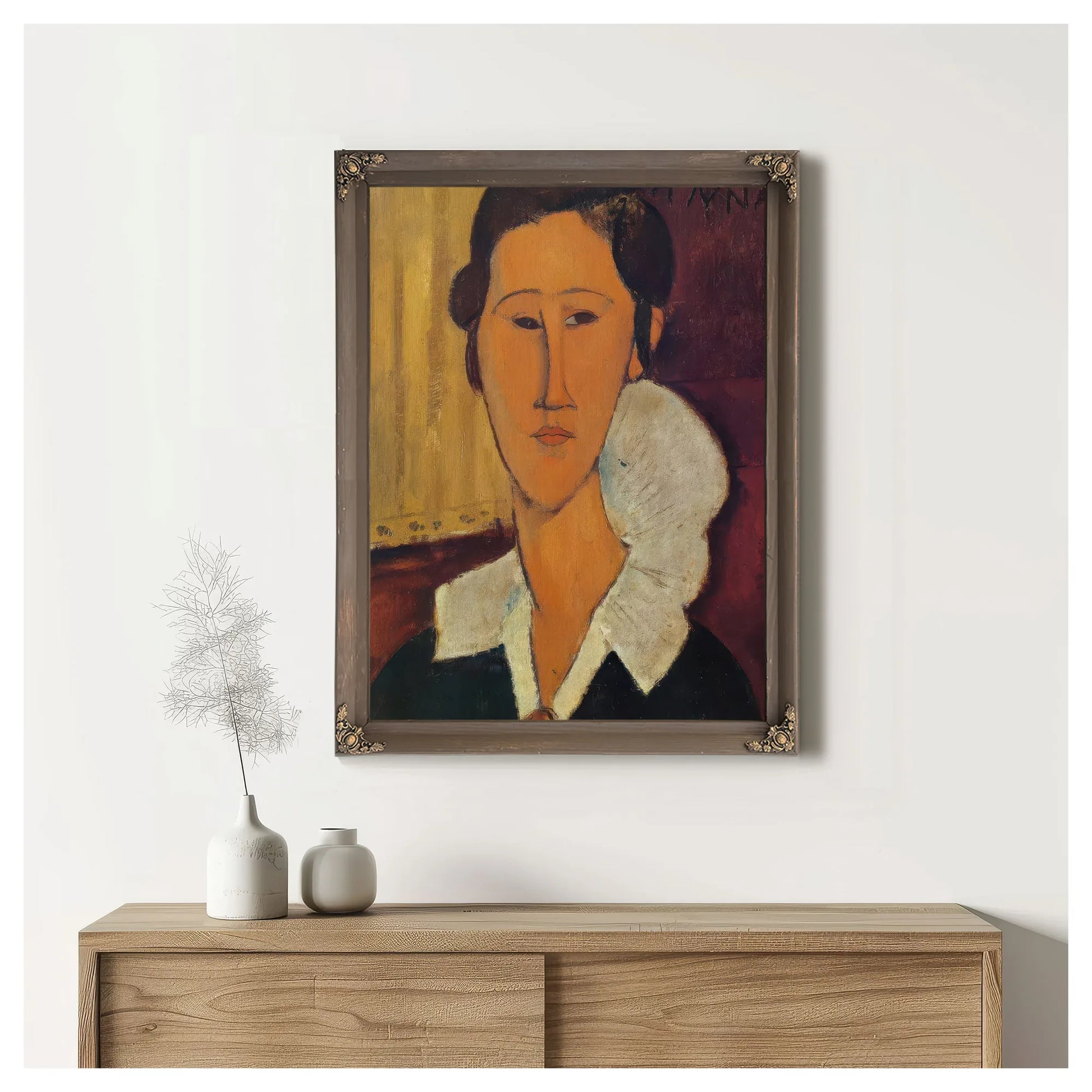 Portrait Of Anna Zborovka 1917 By Amedeo Modigliani Fine Art Print