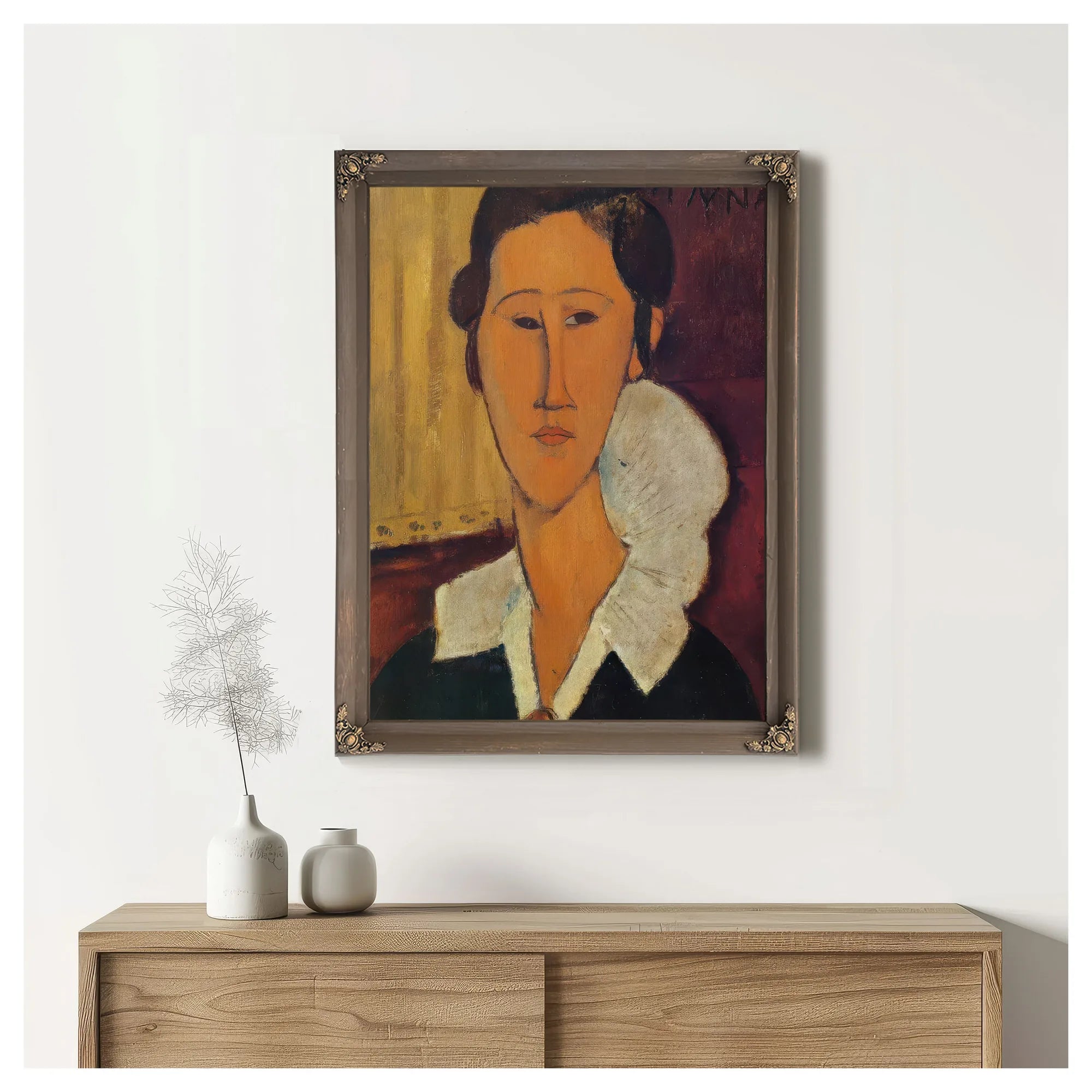 Portrait Of Anna Zborovka 1917 By Amedeo Modigliani Fine Art Print
