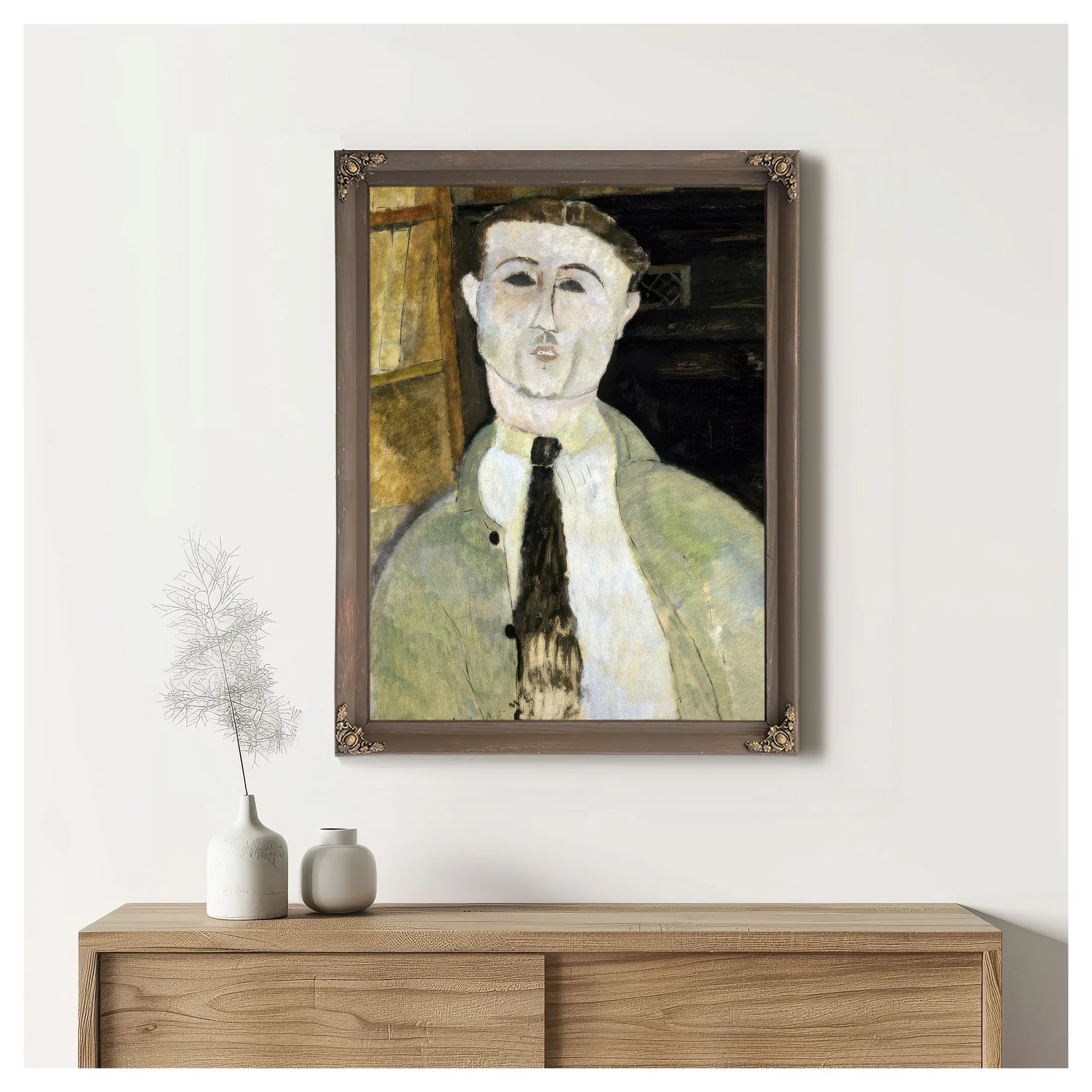 Paul Guillaume By Amedeo Modigliani Fine Art Print
