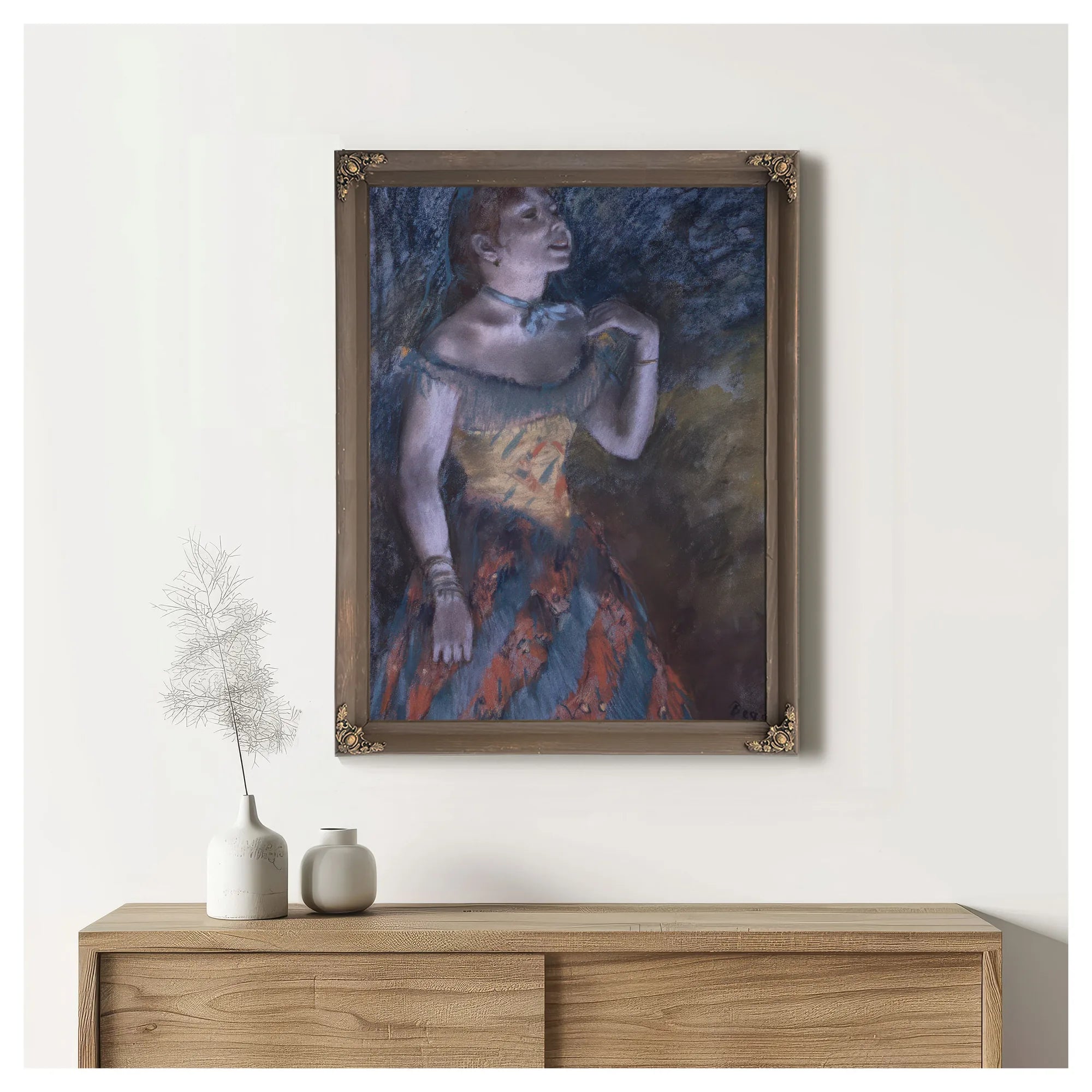 La Chanteuse Verte (The Singer In Green) By Edgar Degas Fine Art Print