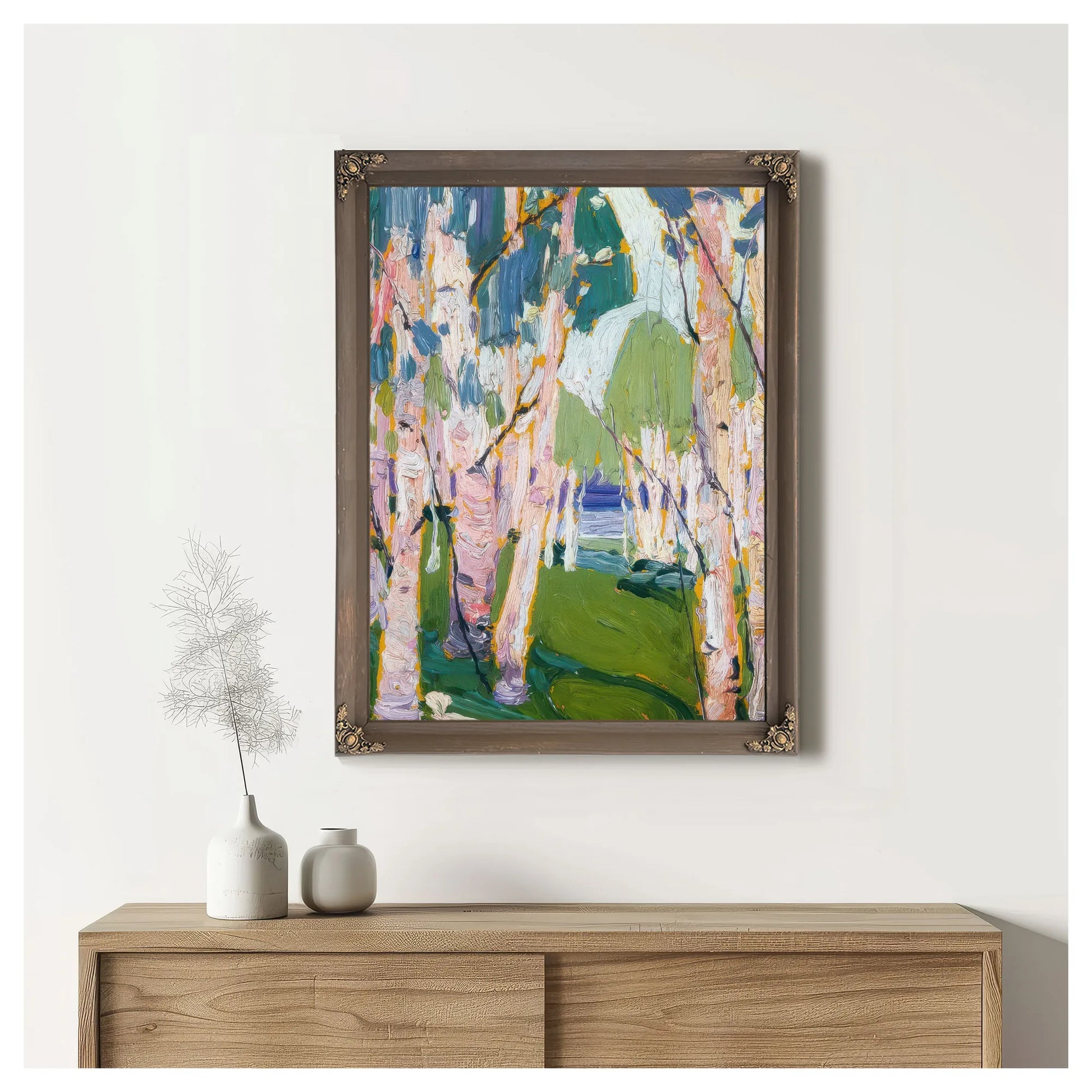 Pine Birches By Tom Thomson Fine Art Print