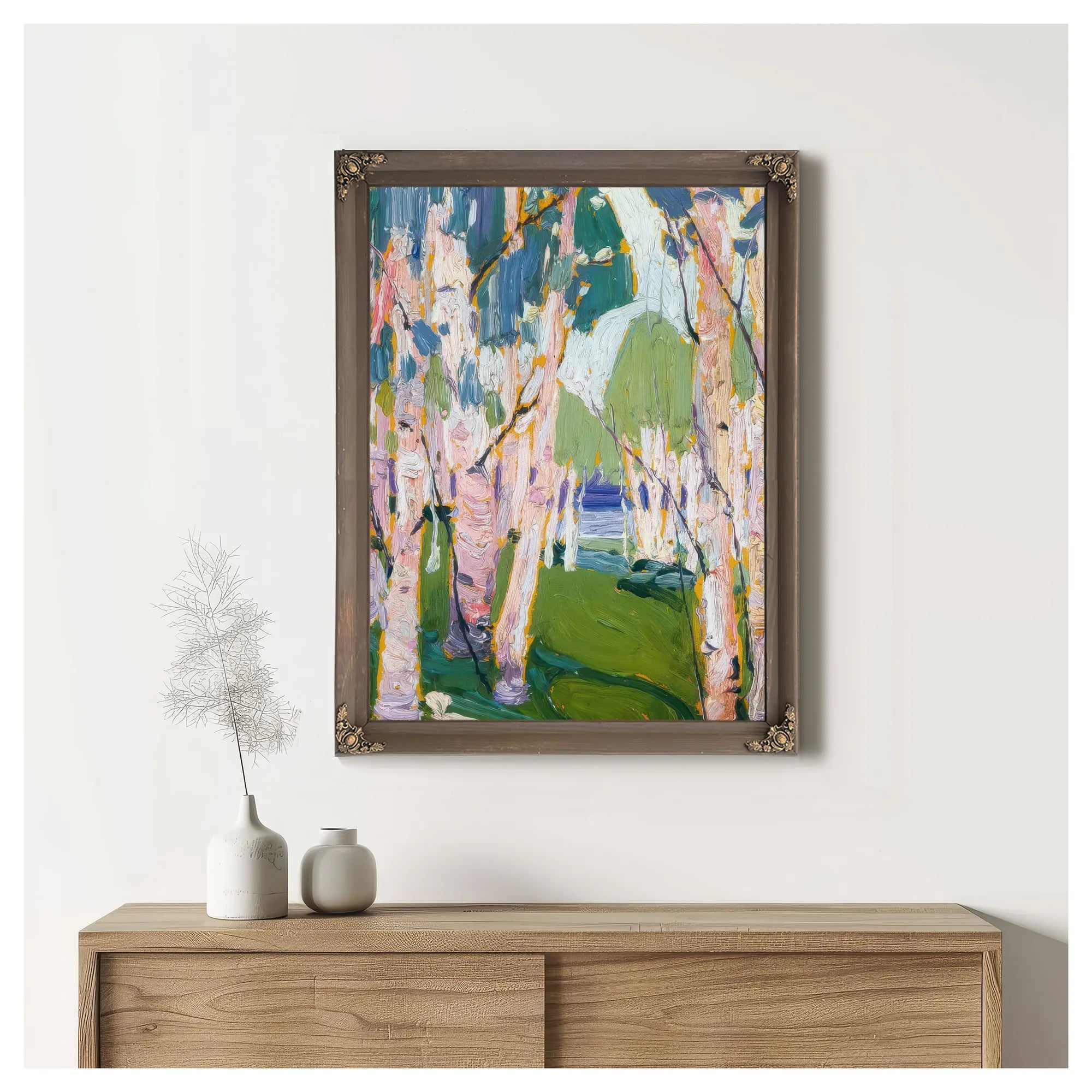 Pine Birches By Tom Thomson Fine Art Print