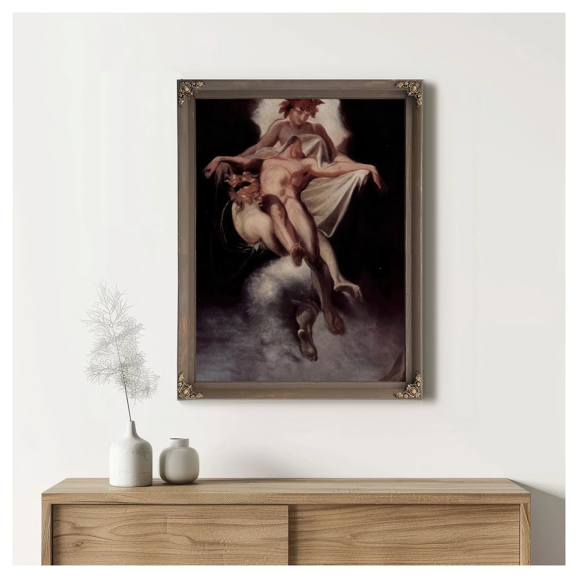 Sleep And Death Carrying Away Sarpedon Of Lycia By Henry Fuseli Fine Art Print