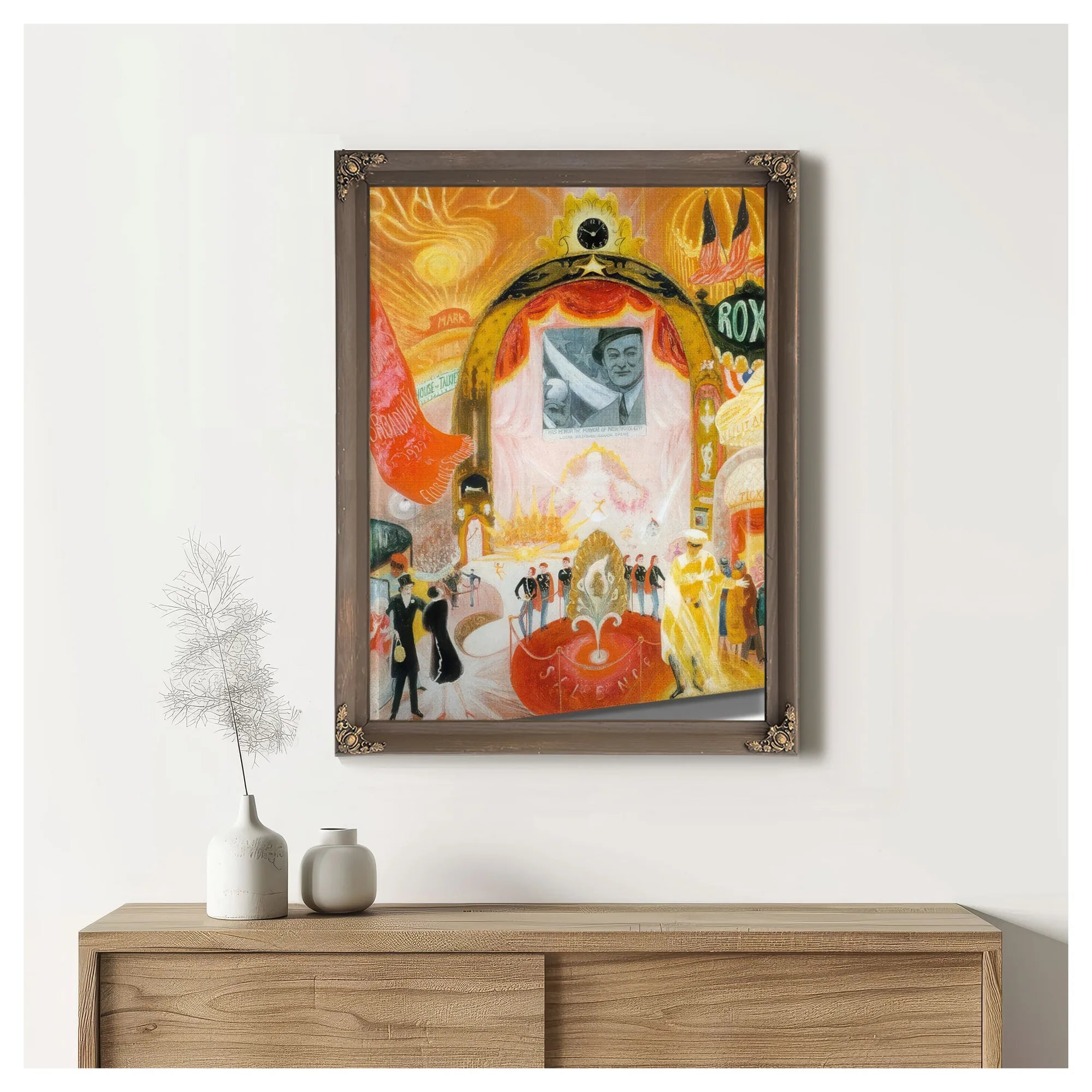 The Cathedrals Of Broadway By Florine Stettheimer Fine Art Print