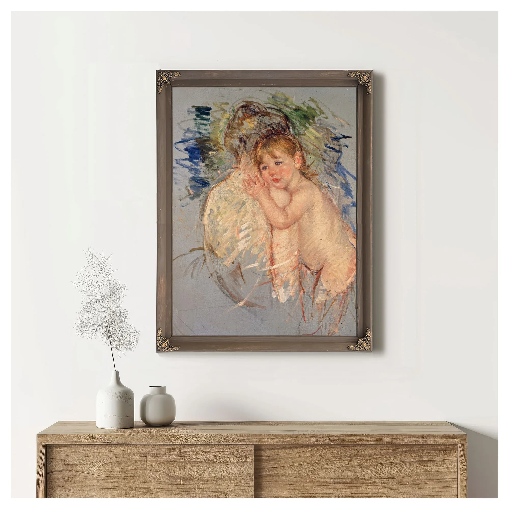 A Study For 'Le Dos Nu' By Mary Cassatt Fine Art Print