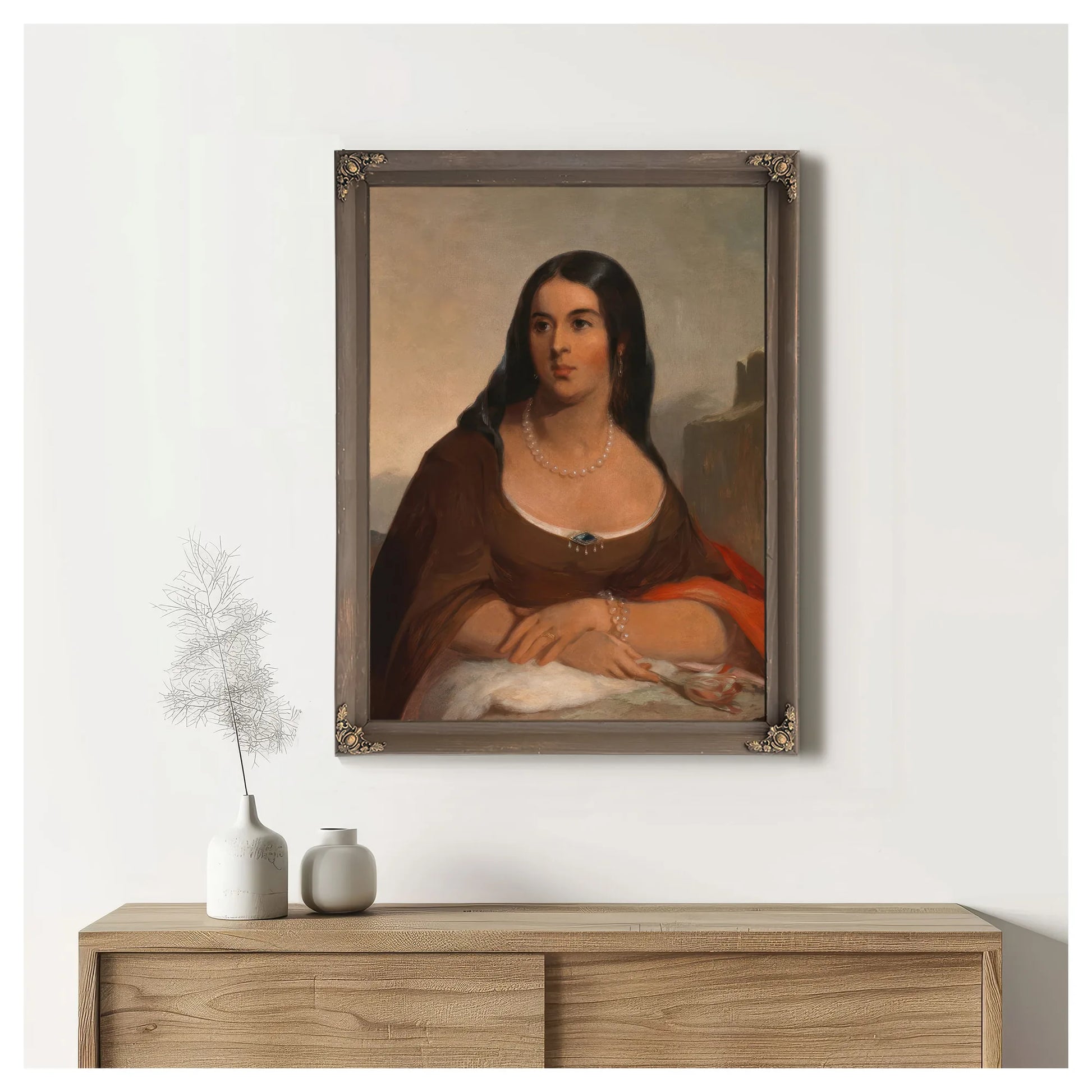Pocahontas By Thomas Sully Fine Art Print