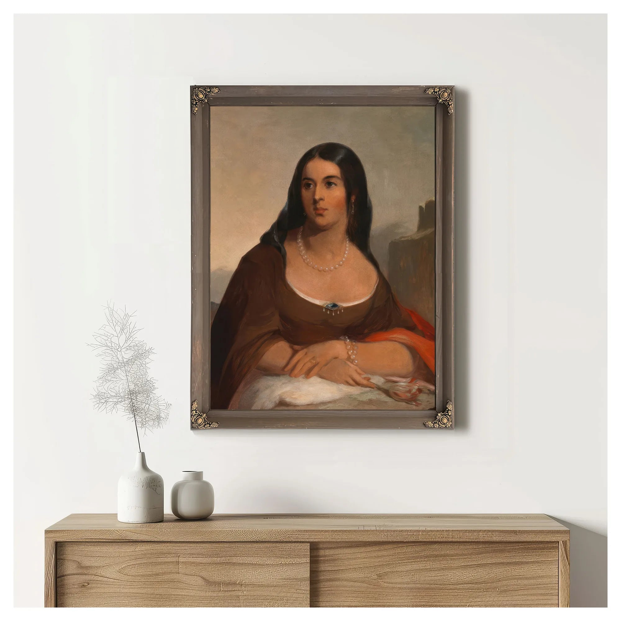 Pocahontas By Thomas Sully Fine Art Print