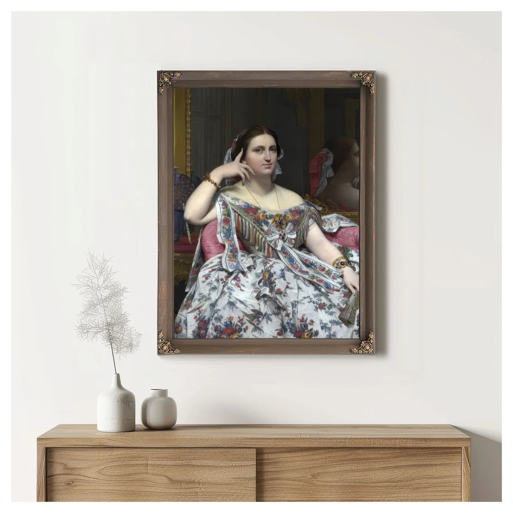Madame Moitessier By Jean Auguste Dominique Ingres Fine Art Print