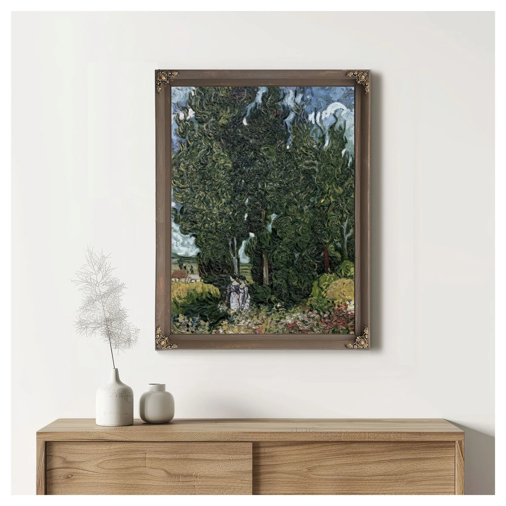 The Cypresses By Vincent Van Gogh Fine Art Print