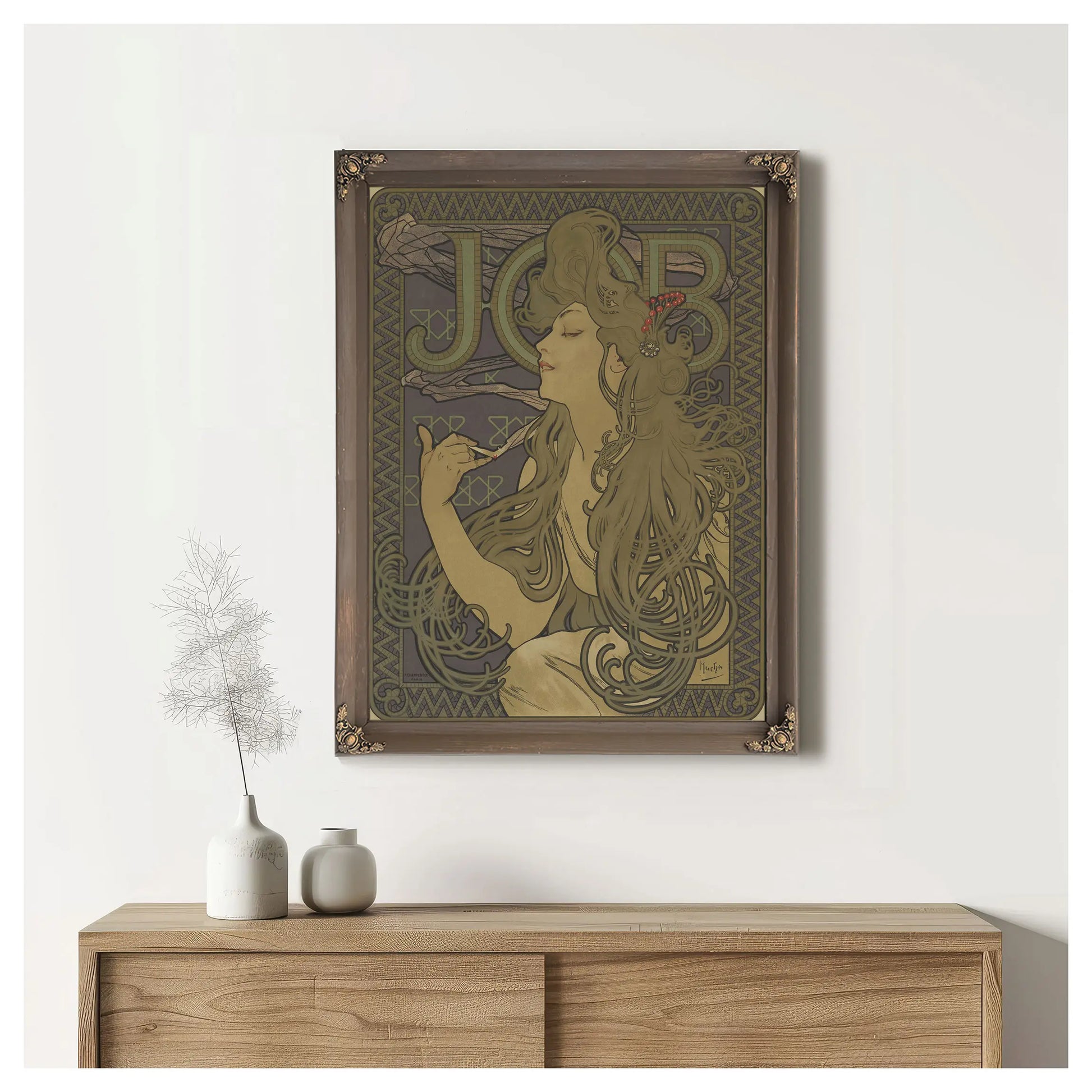 Poster For The Rolling Paper Manufactuer Job by Alphonse Mucha