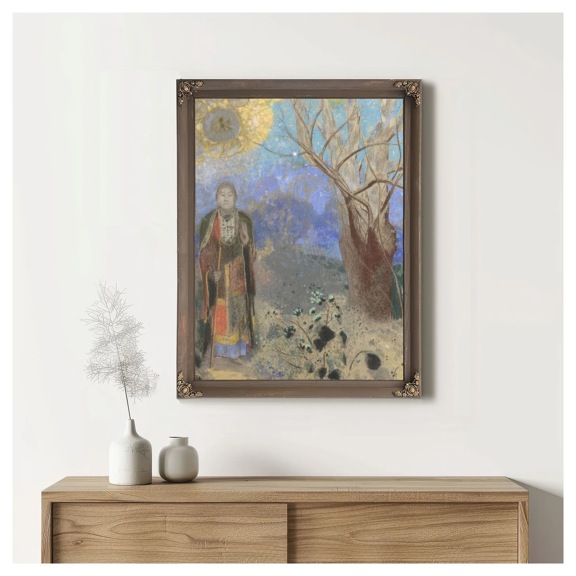 Buddha Pastel 90X73Cm Musee Dorsay By Odilon Redon Fine Art Print