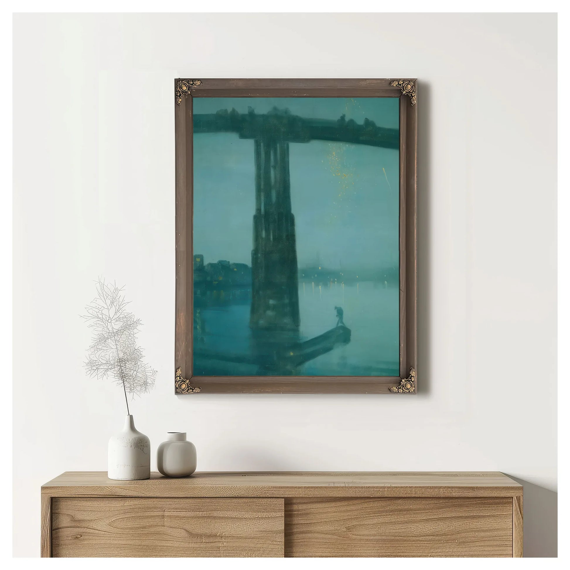 Nocturne In Blue And Gold Old Battersea Bridge By James McNeill Whistler Fine Art Print