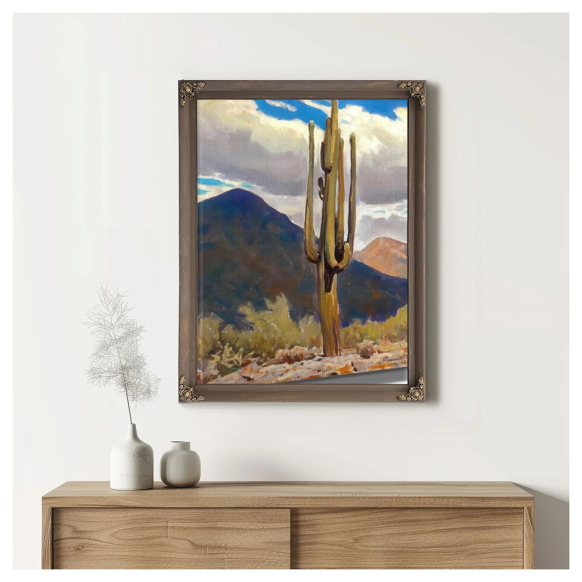 The Saguaro By Maynard Dixon Fine Art Print