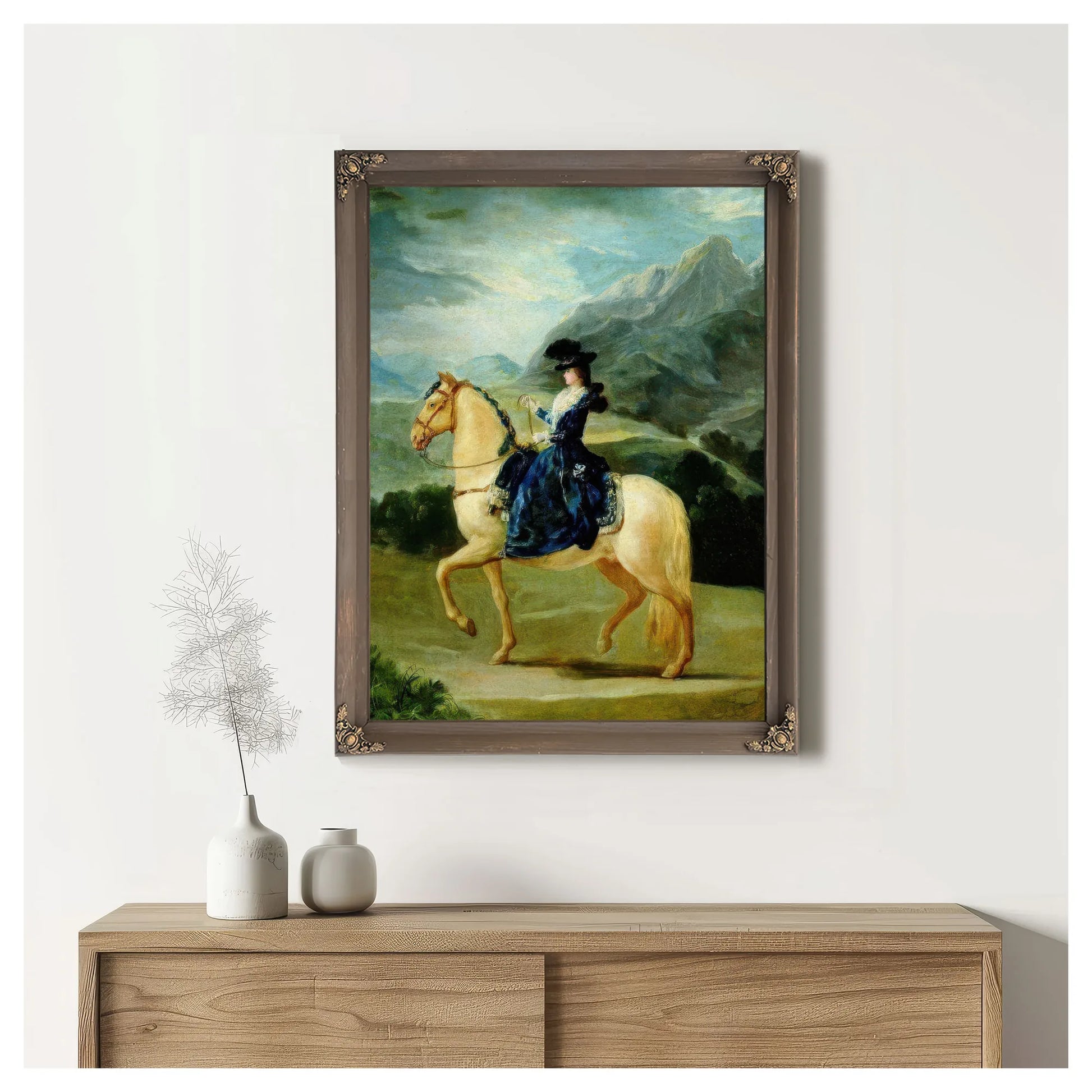 Portrait Of Maria Teresa De Vallabriga On Horseback By Francisco De Goya Fine Art Print