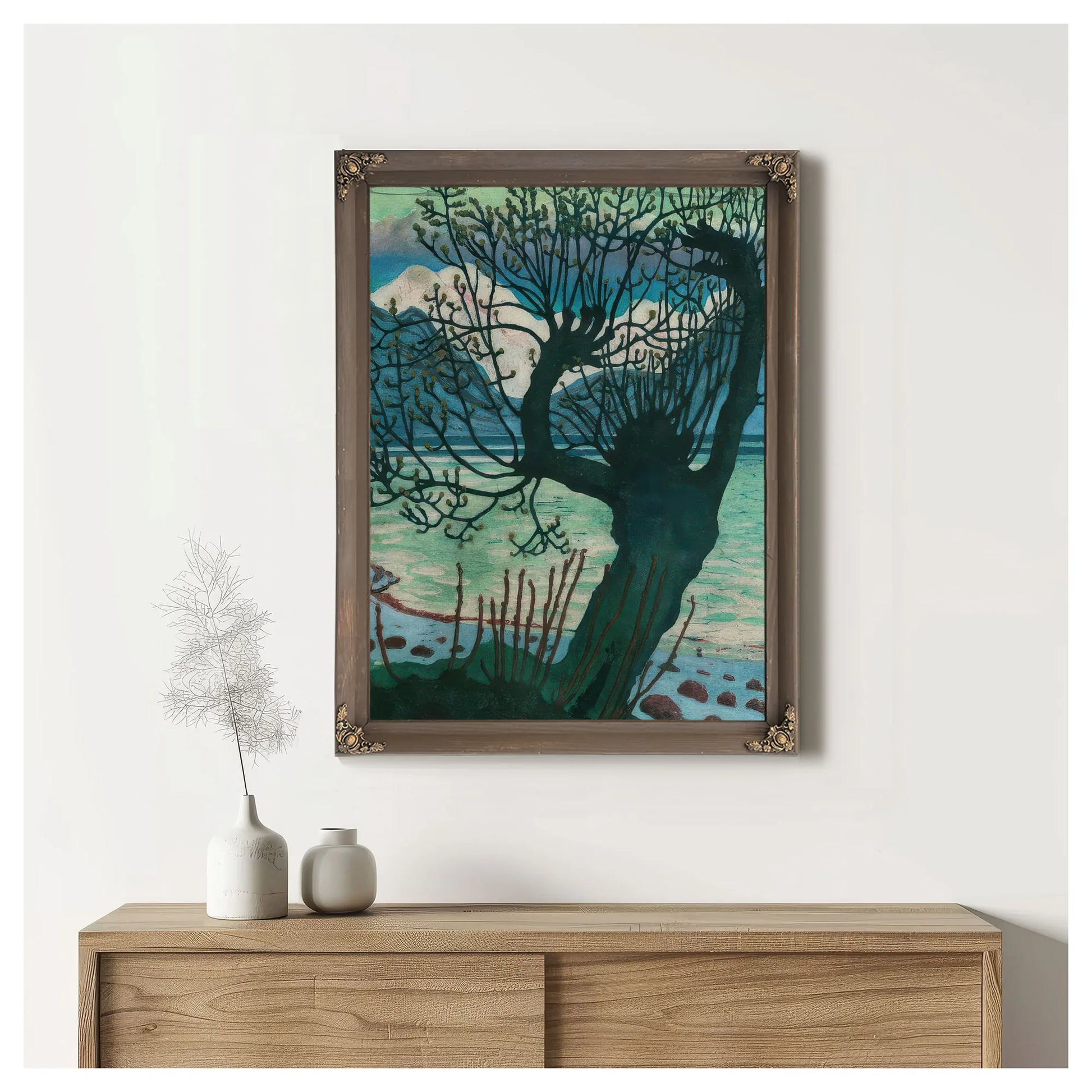 Spring Night And Willow By Nicolai Astrup Fine Art Print