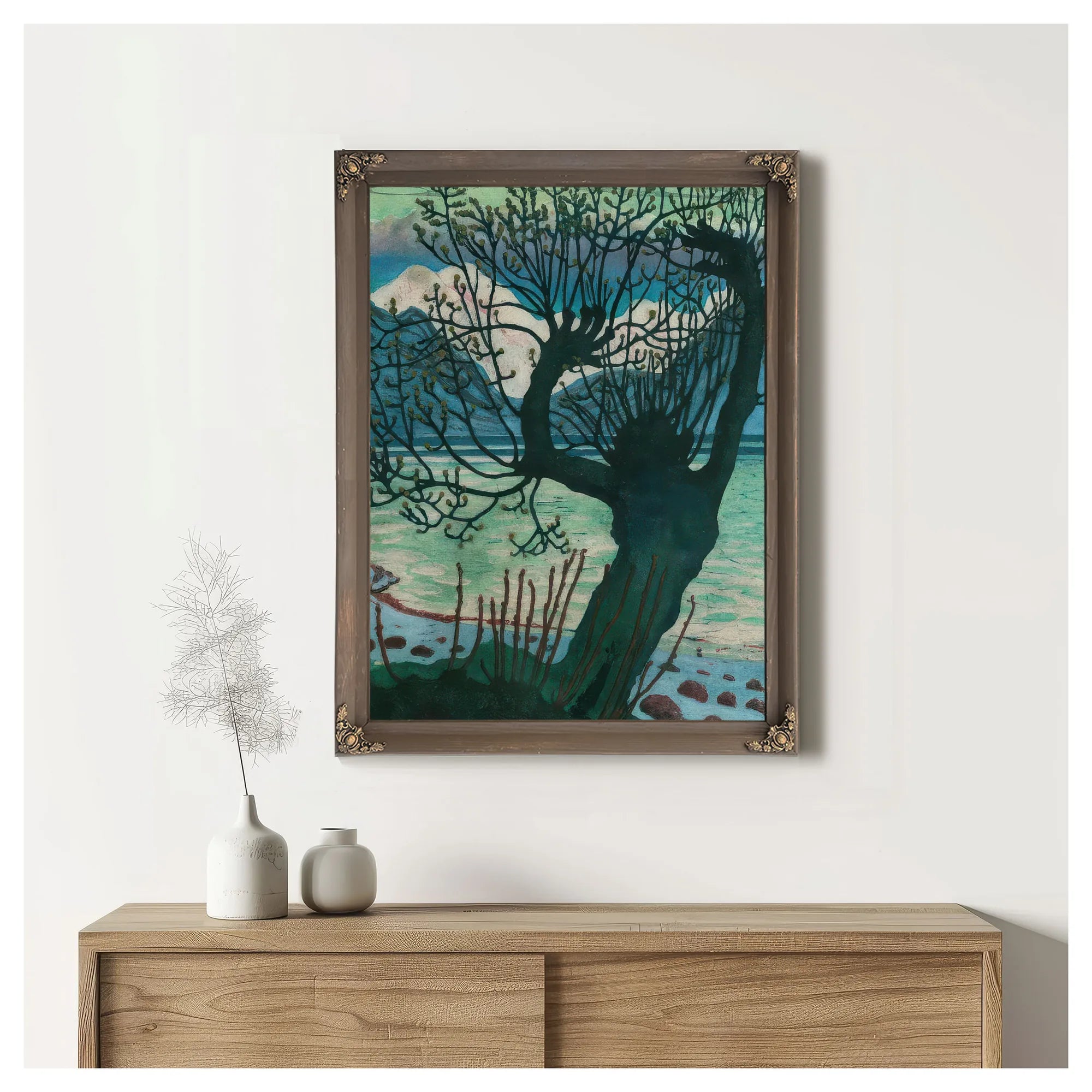 Spring Night And Willow By Nicolai Astrup Fine Art Print