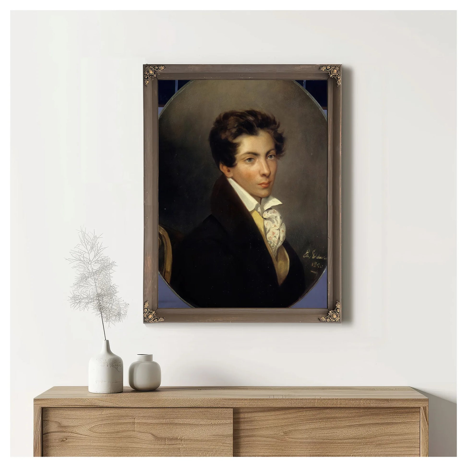 Portrait Of Eugene Berny D'ouville By Eugene Delacroix Fine Art Print