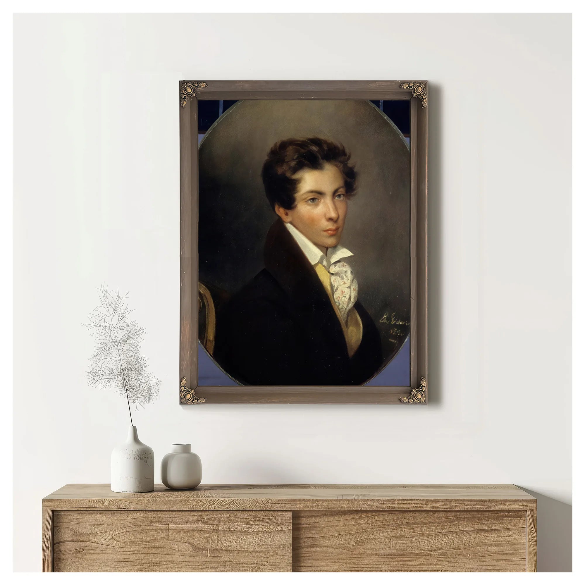 Portrait Of Eugene Berny D'ouville By Eugene Delacroix Fine Art Print