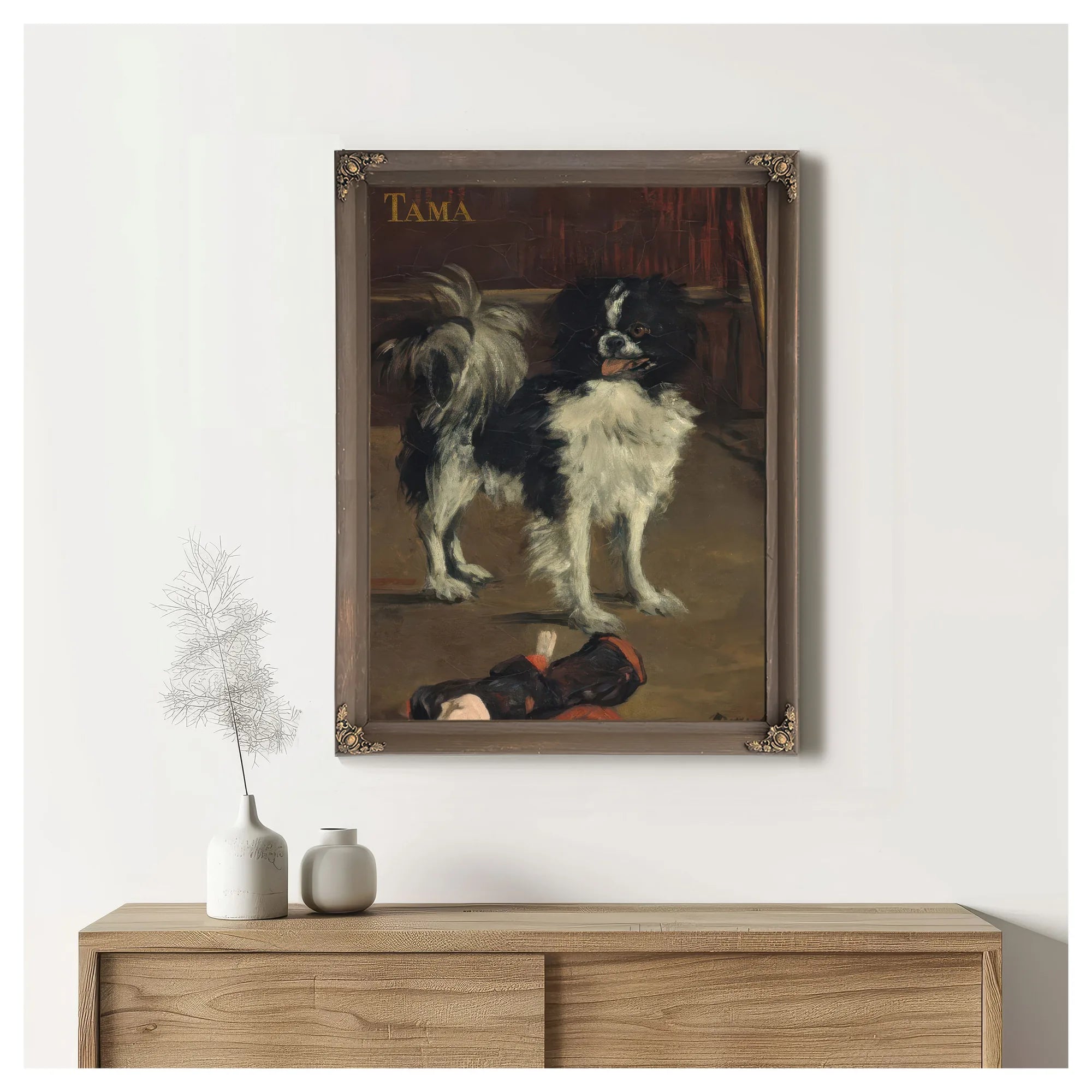 Tama, The Japanese Dog By Edouard Manet Fine Art Print