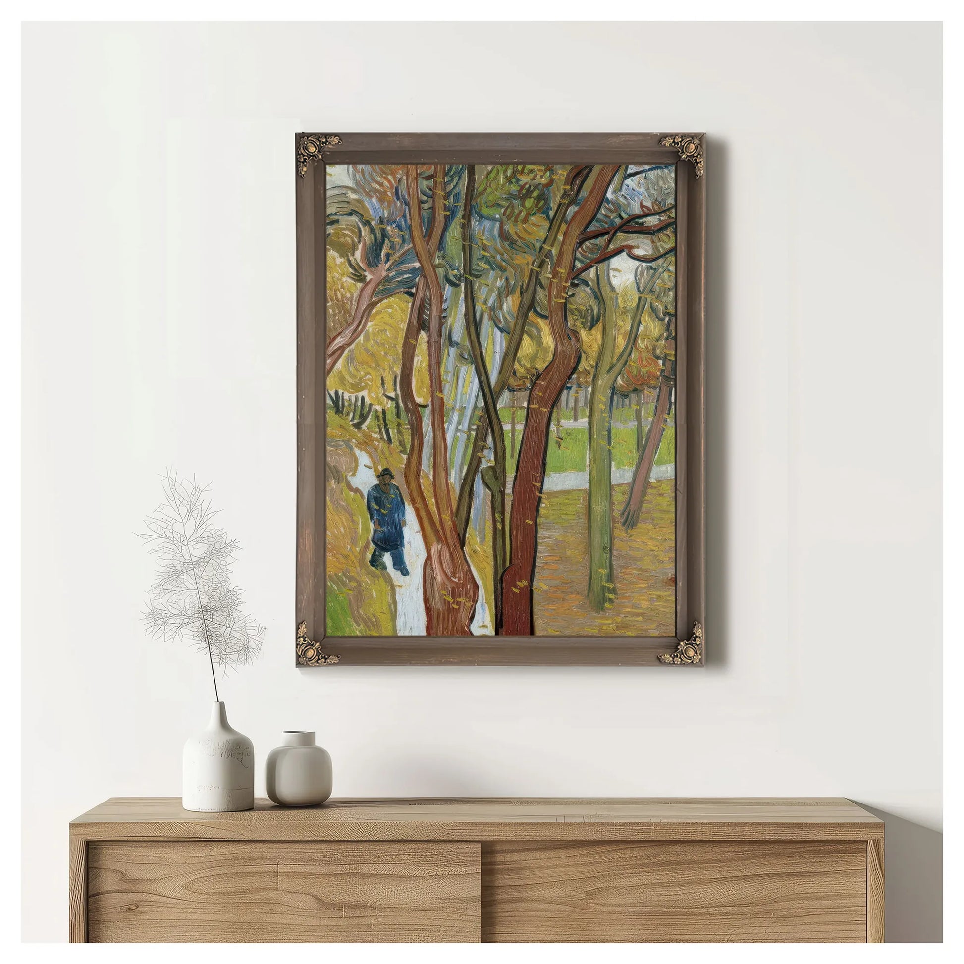 The Garden Of Saint Paul's Hospital ('The Fall Of The Leaves') By Vincent Van Gogh Fine Art Print