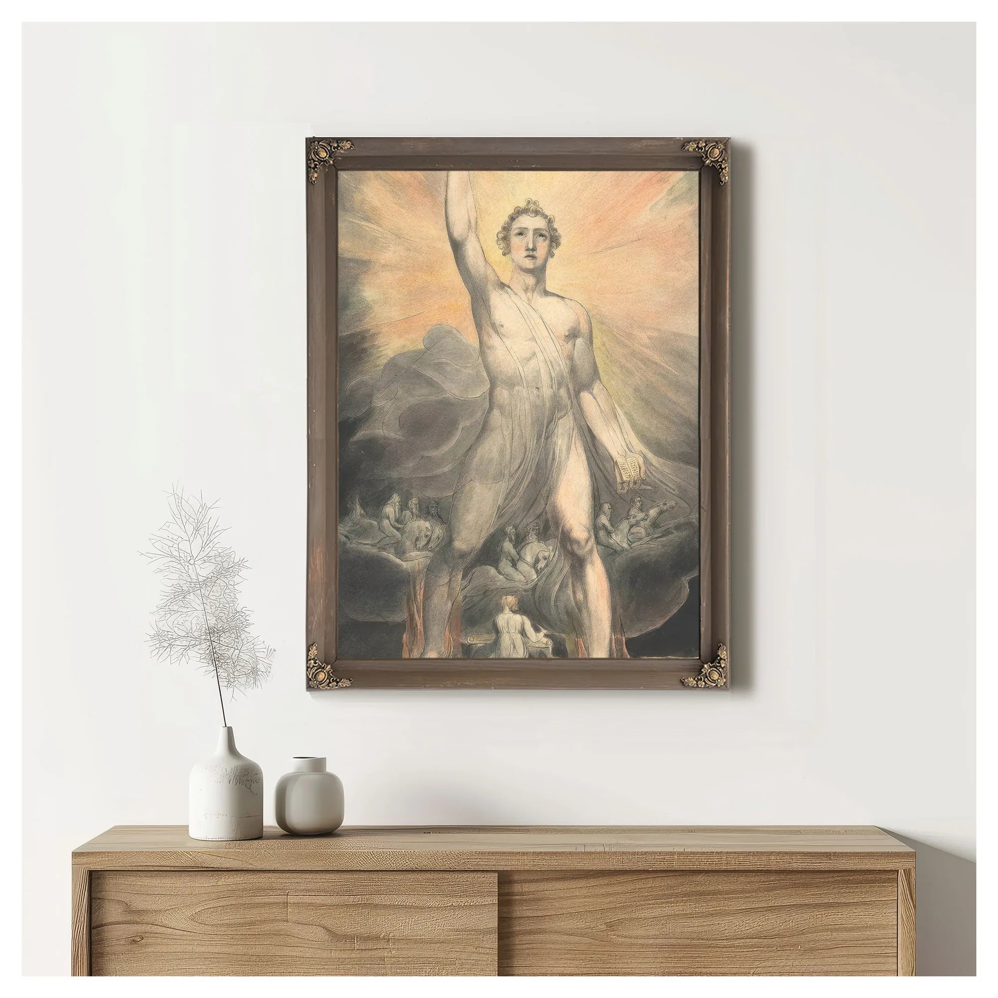 Angel Of The Revelation 1803 1805 Pencil Watercolor 39 2X26Cm Met By William Blake Fine Art Print