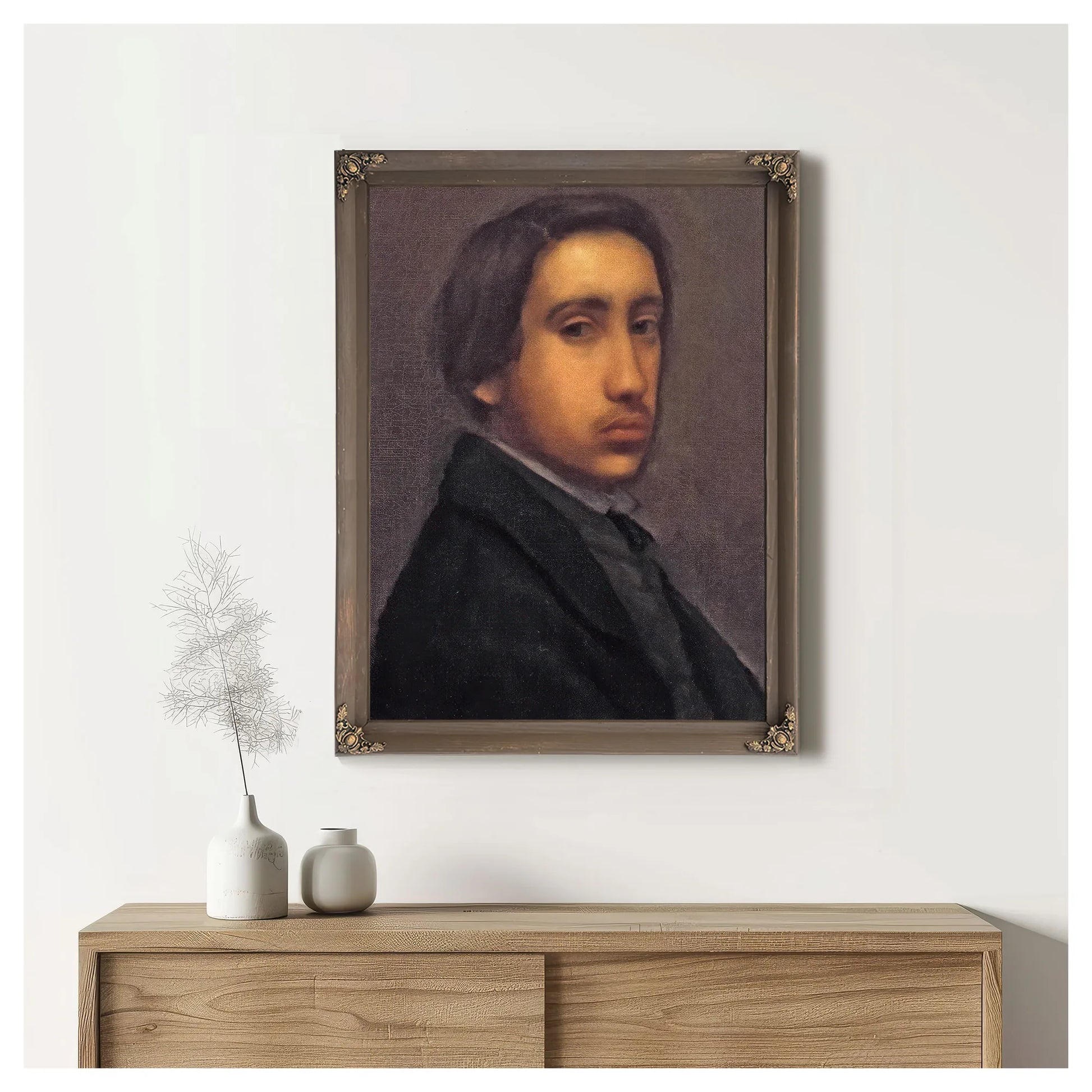 Self Portrait By Edgar Degas Fine Art Print