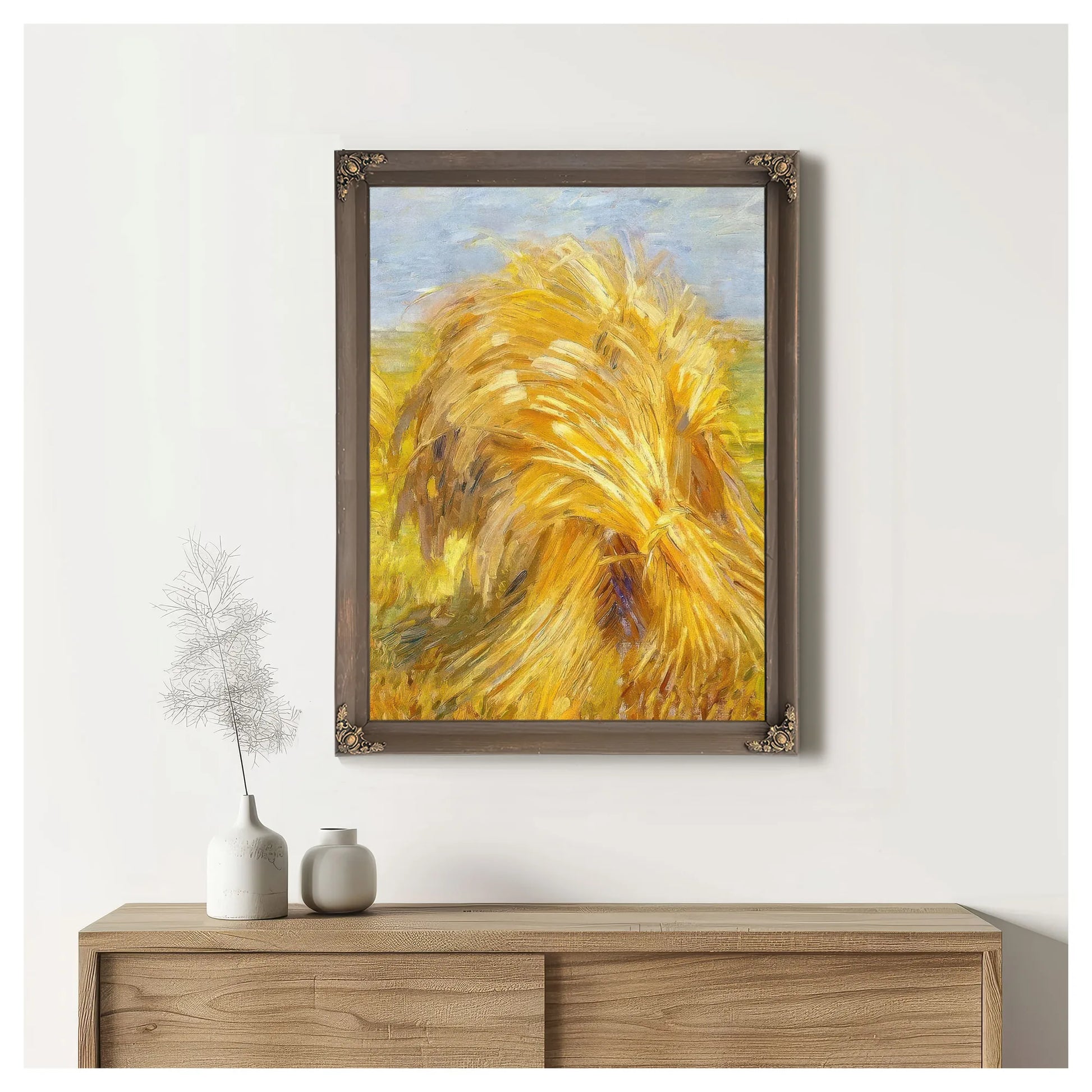 Sheaves Of Grain By Franz Marc Fine Art Print